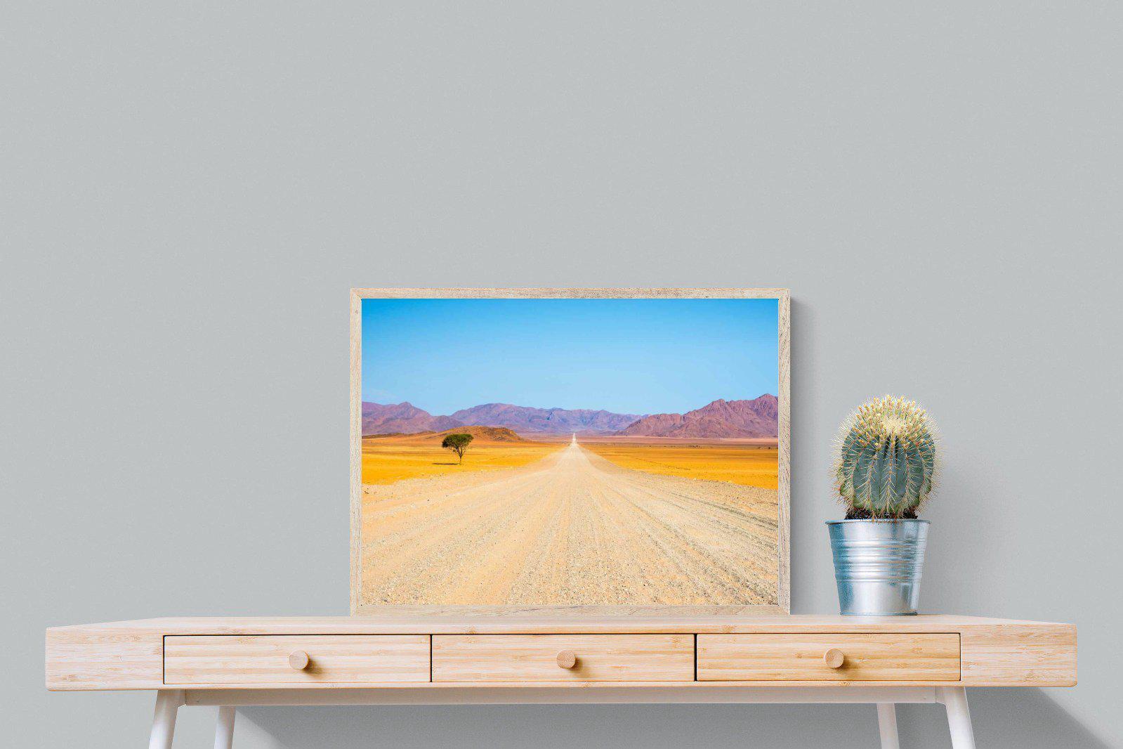 African Road-Wall_Art-80 x 60cm-Mounted Canvas-Wood-Pixalot