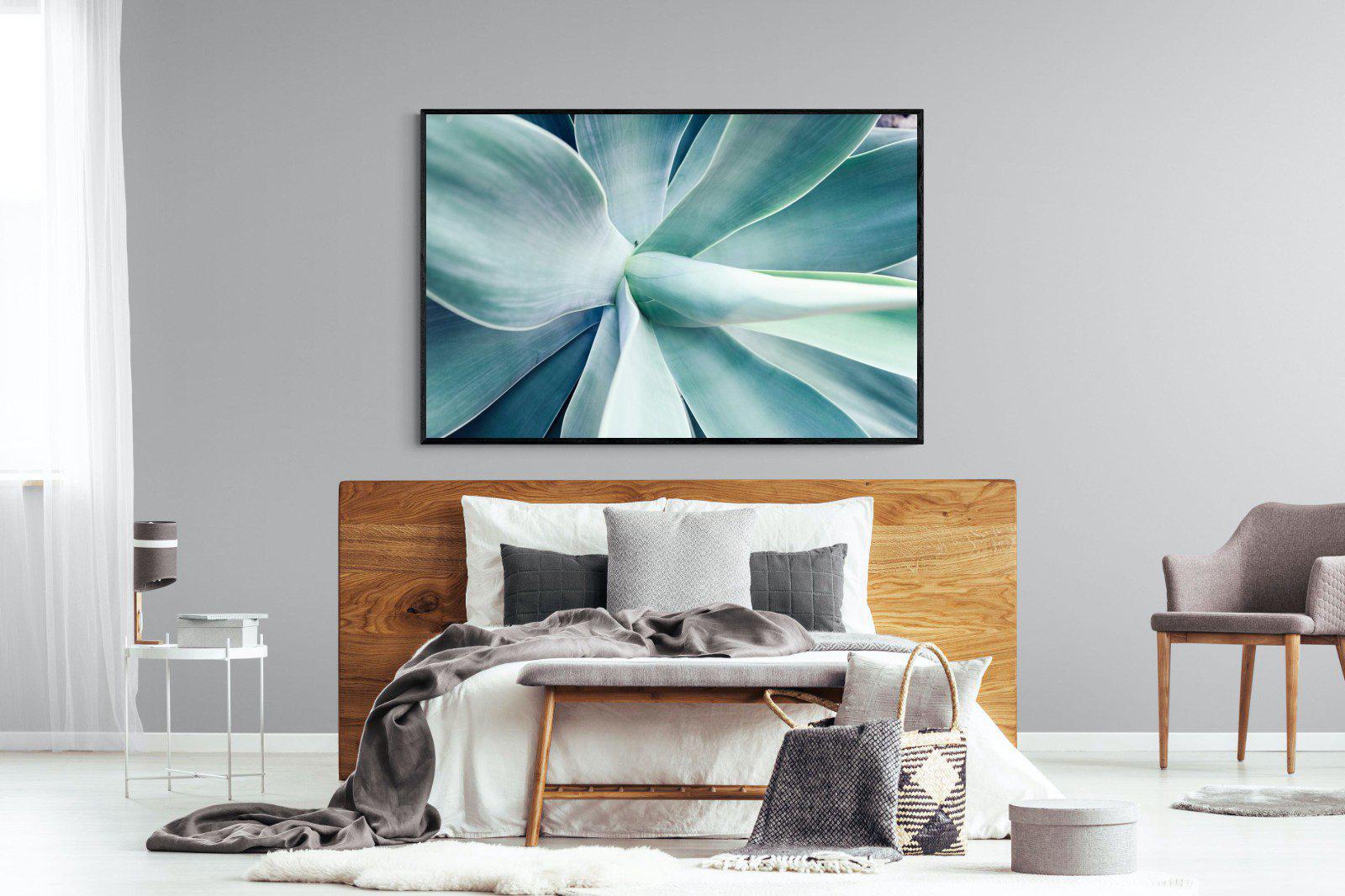 Agave-Wall_Art-150 x 100cm-Mounted Canvas-Black-Pixalot