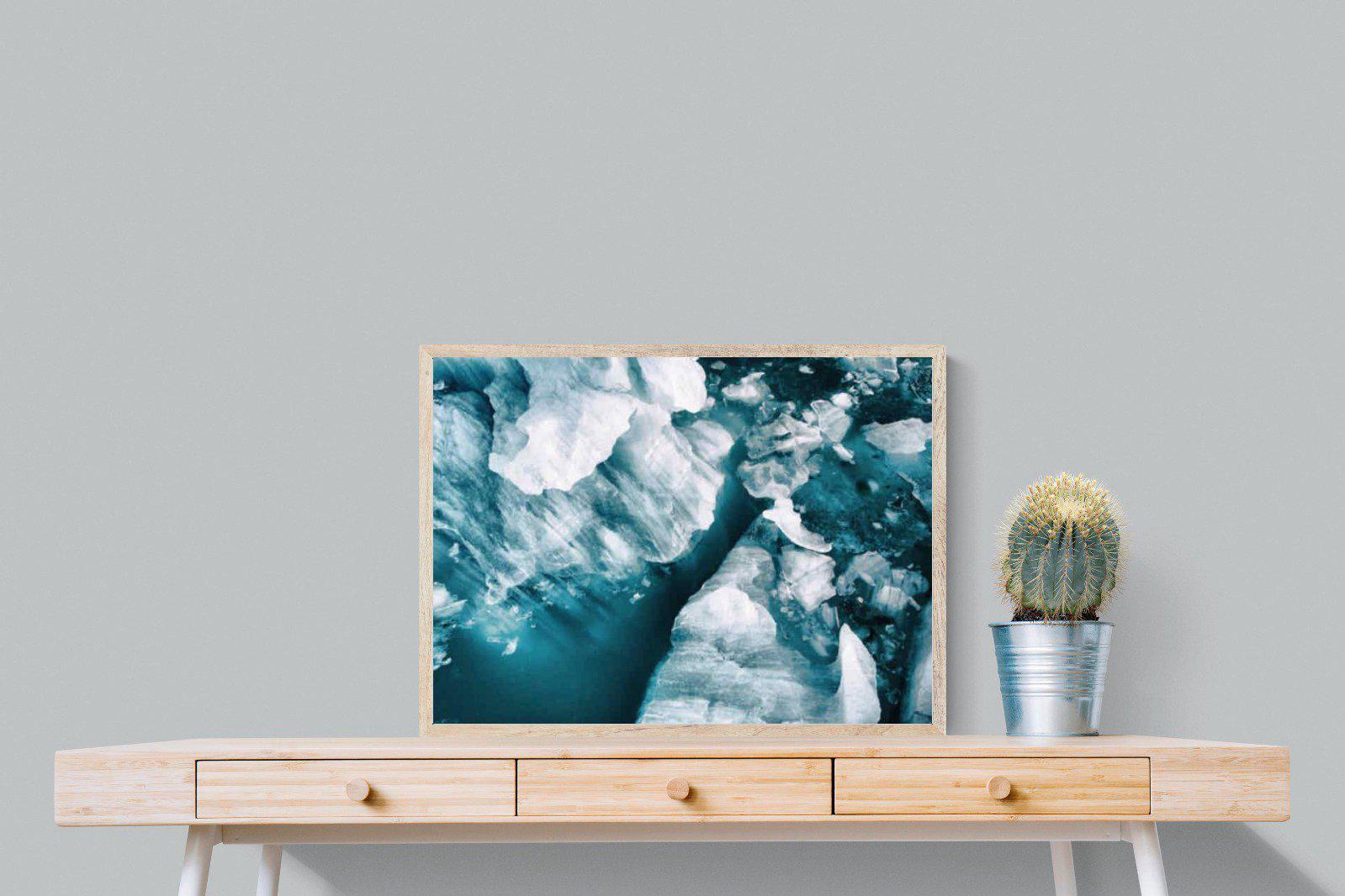 Arctic Lake-Wall_Art-80 x 60cm-Mounted Canvas-Wood-Pixalot