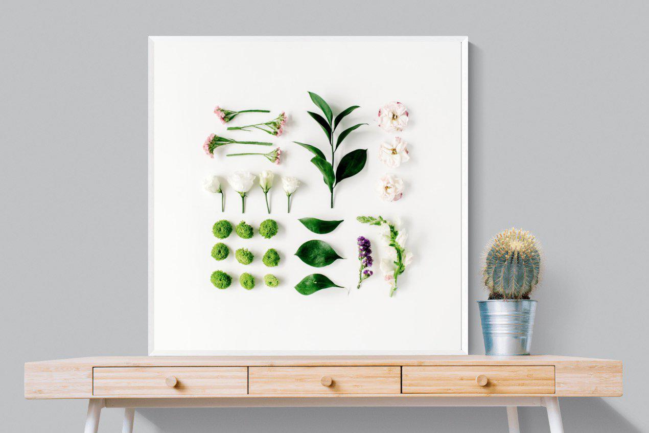 Arrangement-Wall_Art-100 x 100cm-Mounted Canvas-White-Pixalot