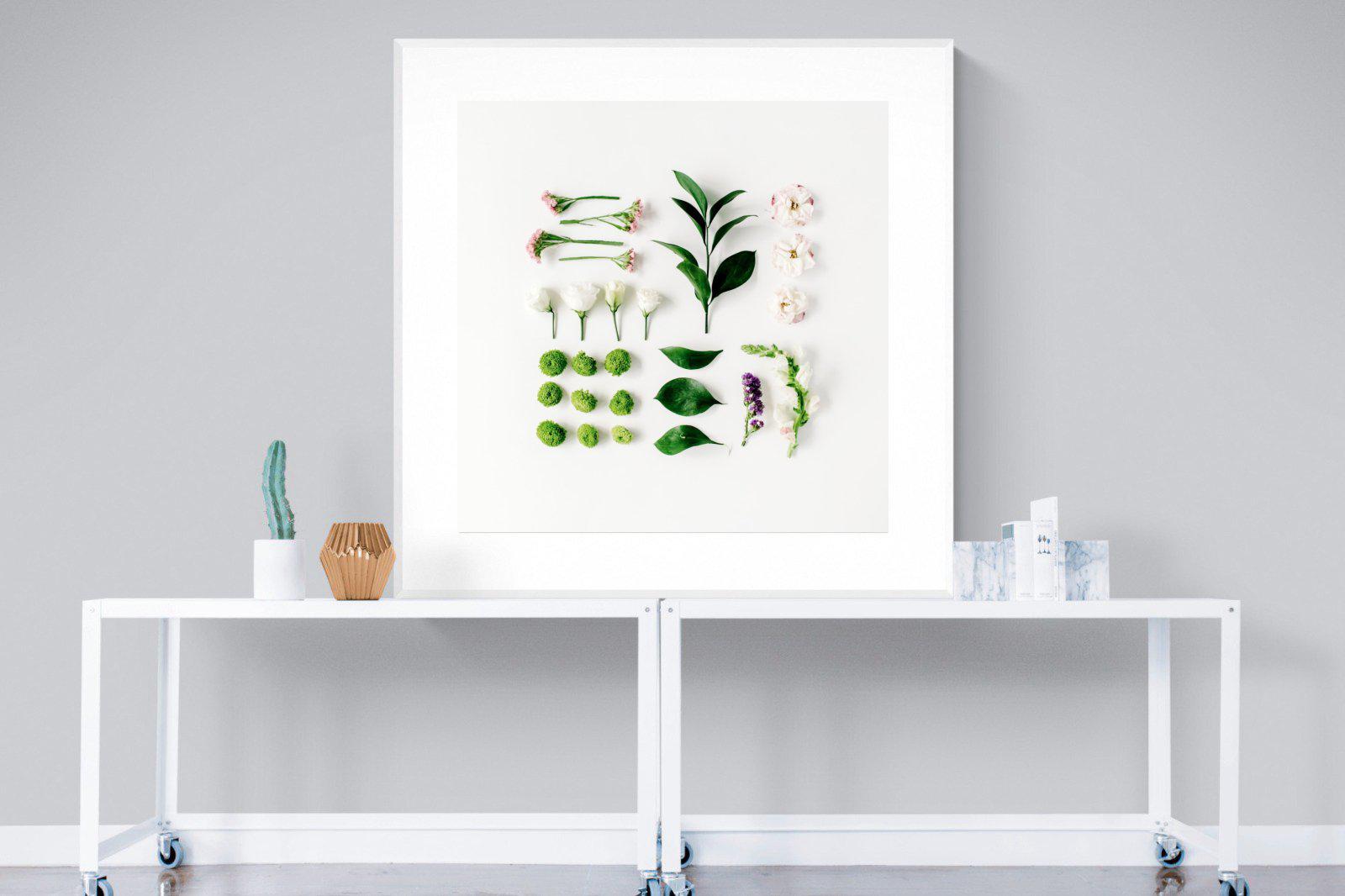 Arrangement-Wall_Art-120 x 120cm-Framed Print-White-Pixalot