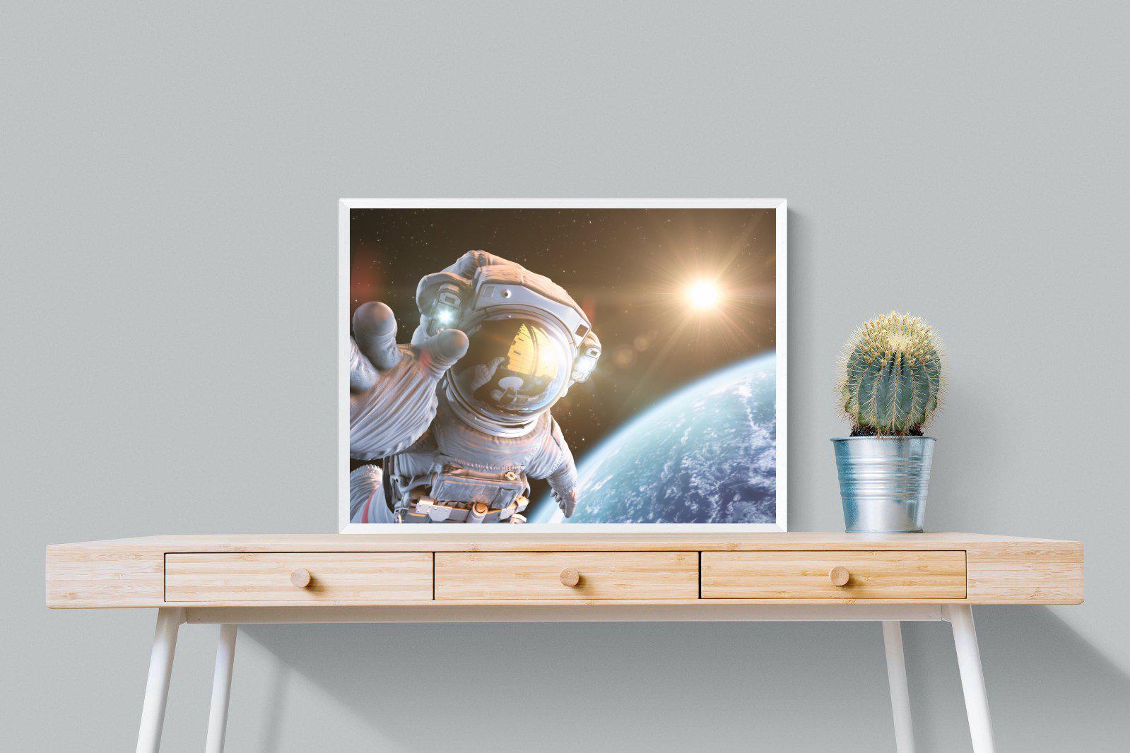 Astronaut-Wall_Art-80 x 60cm-Mounted Canvas-White-Pixalot