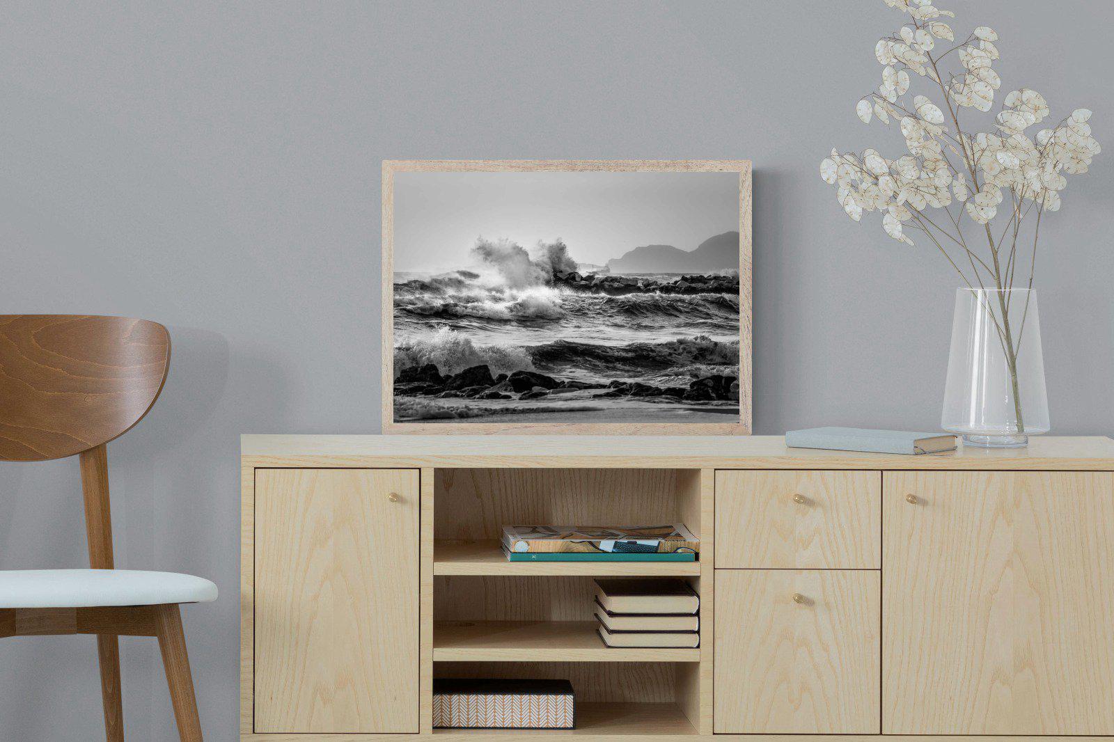 At Sea-Wall_Art-60 x 45cm-Mounted Canvas-Wood-Pixalot