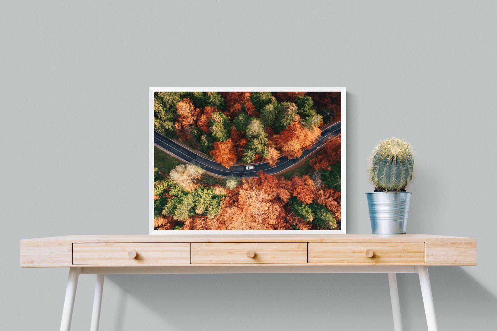 Autumn Drive-Wall_Art-80 x 60cm-Mounted Canvas-White-Pixalot