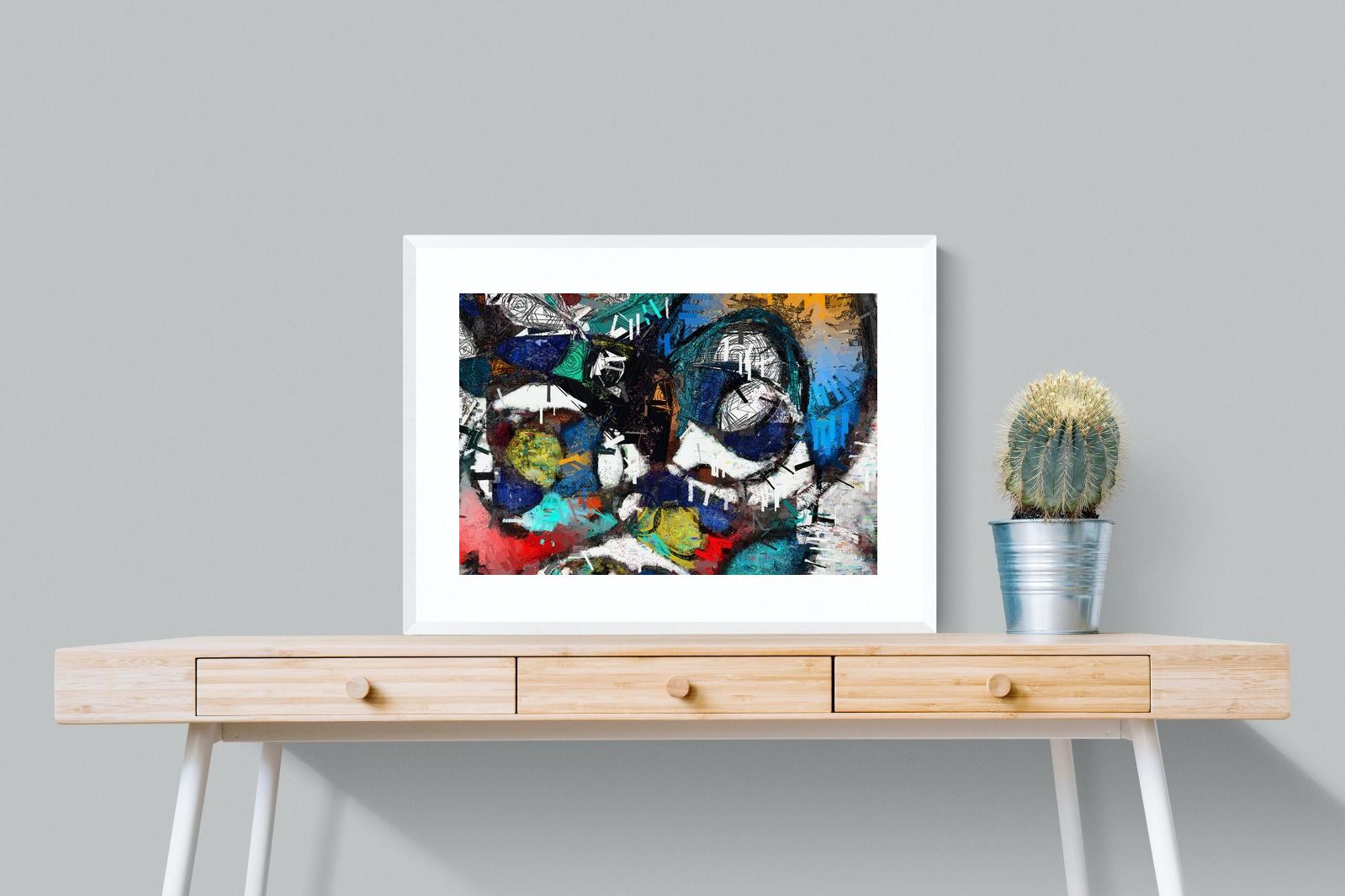 Avant-Garde-Wall_Art-80 x 60cm-Framed Print-White-Pixalot