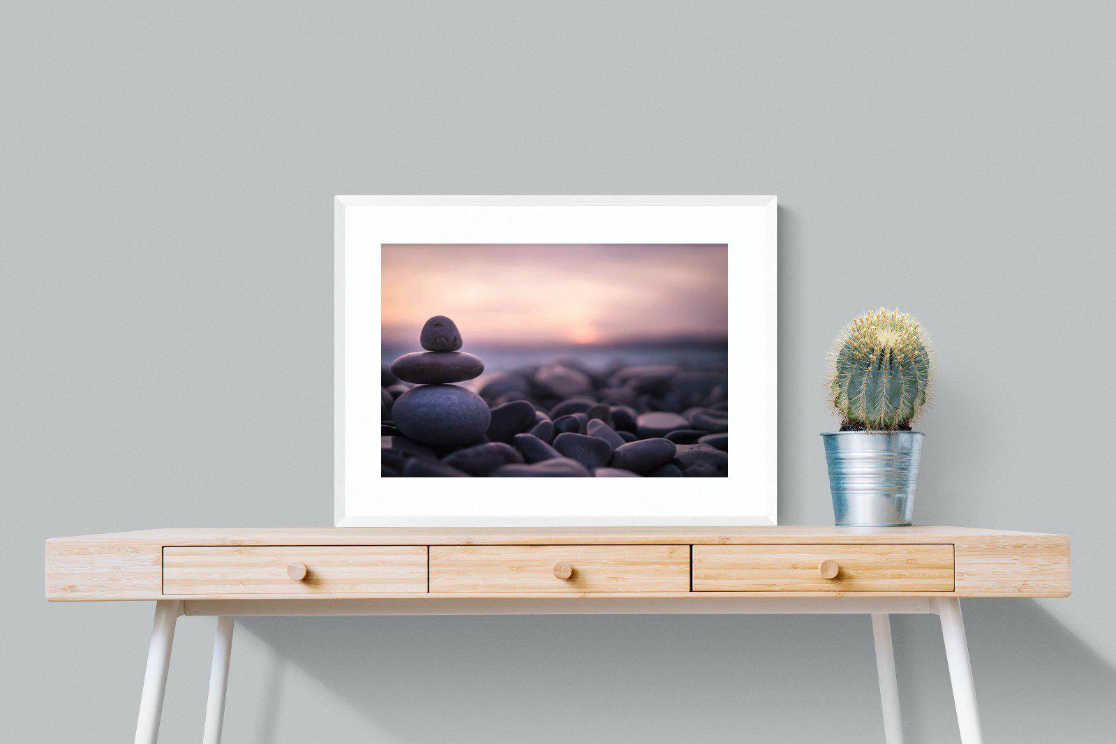 Balanced-Wall_Art-80 x 60cm-Framed Print-White-Pixalot