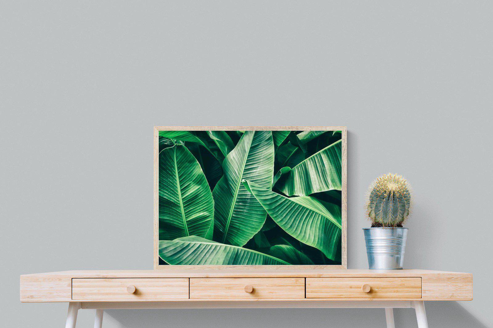 Banana Leaves-Wall_Art-80 x 60cm-Mounted Canvas-Wood-Pixalot