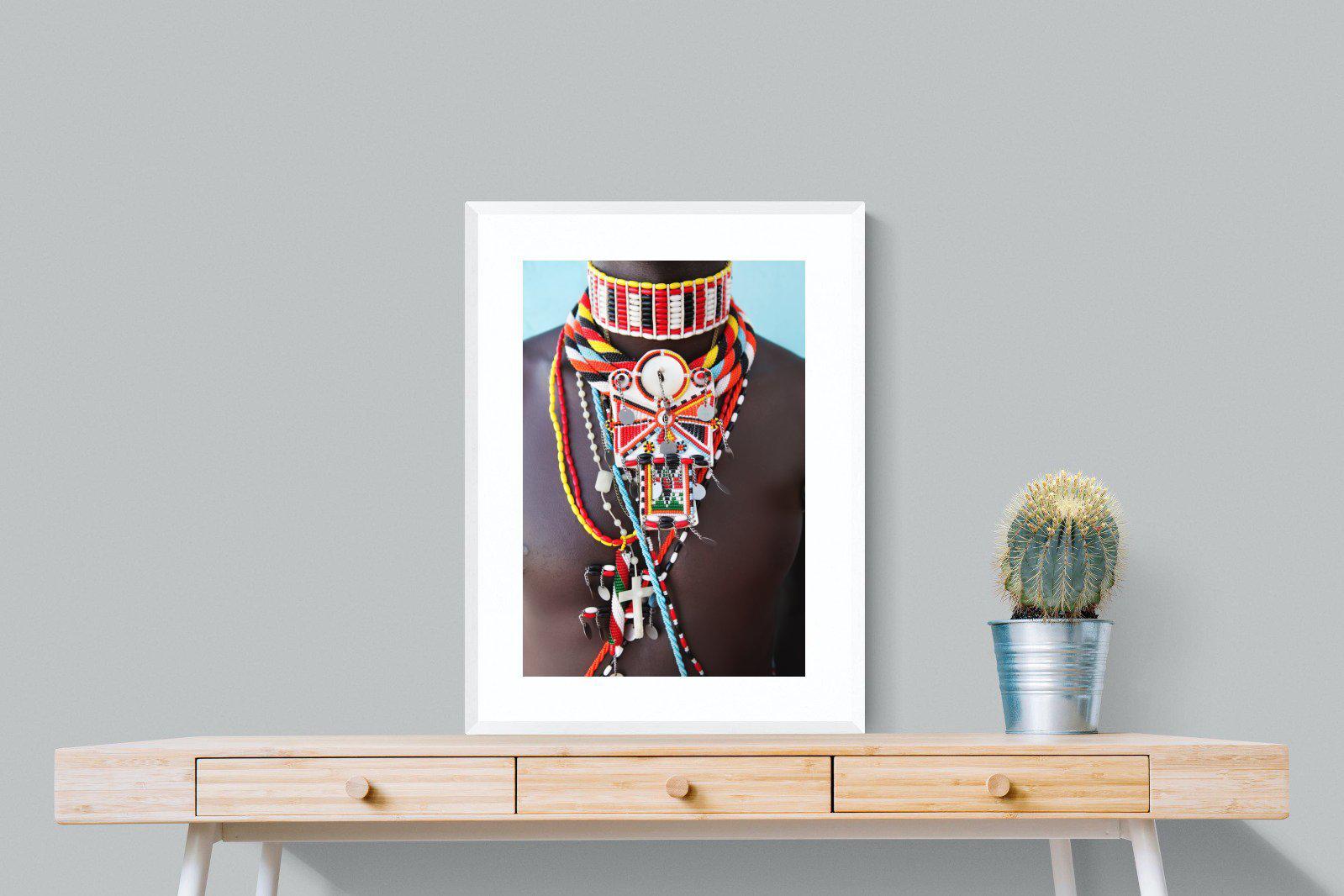 Beaded-Wall_Art-60 x 80cm-Framed Print-White-Pixalot