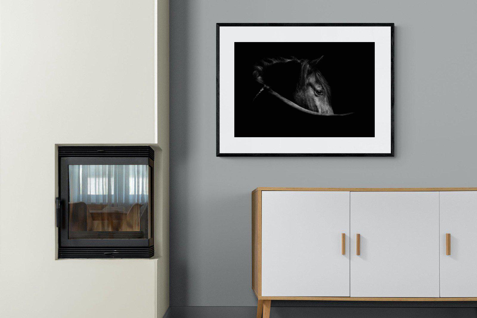 Black Beauty-Wall_Art-100 x 75cm-Framed Print-Black-Pixalot