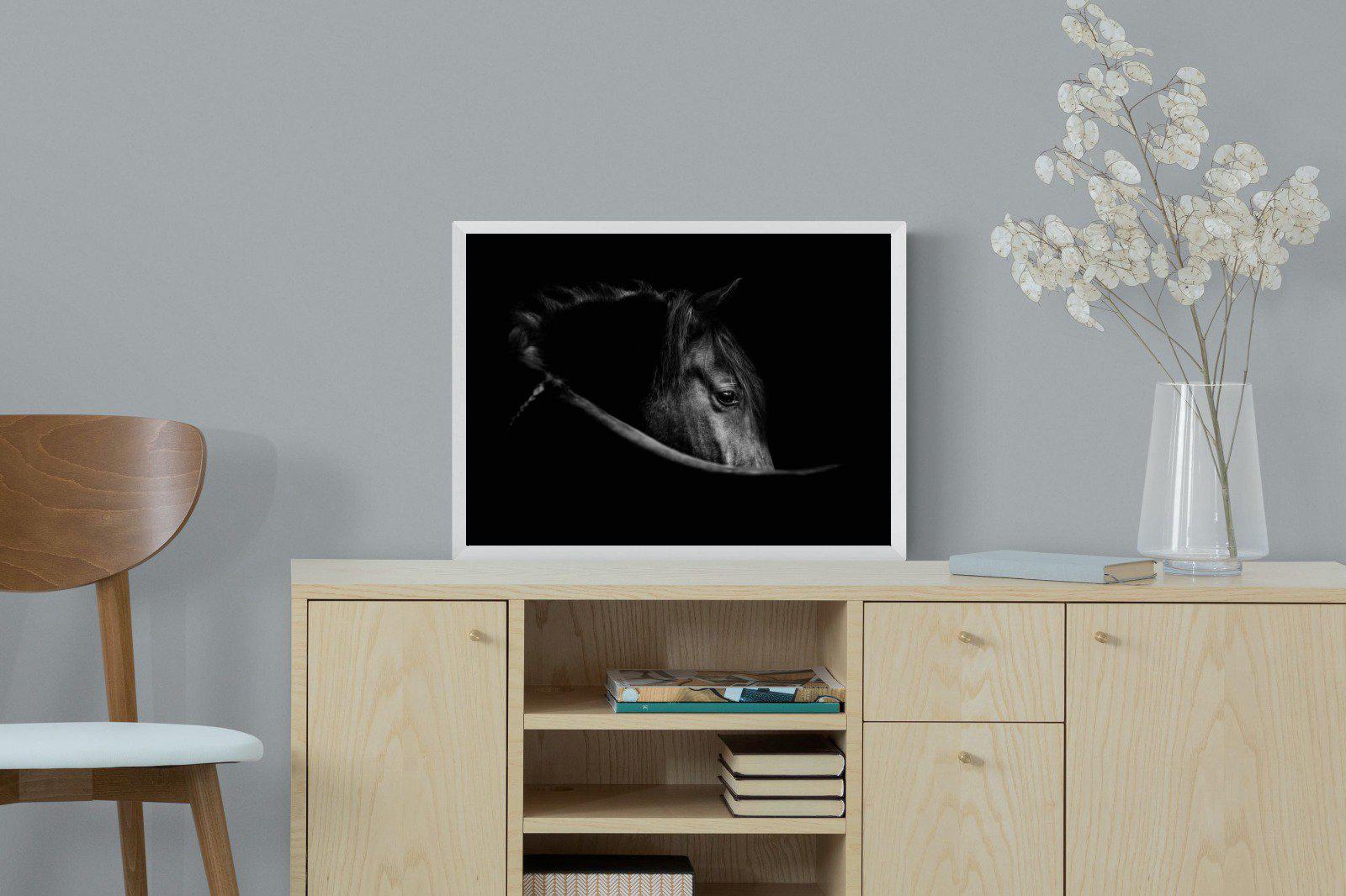 Black Beauty-Wall_Art-60 x 45cm-Mounted Canvas-White-Pixalot