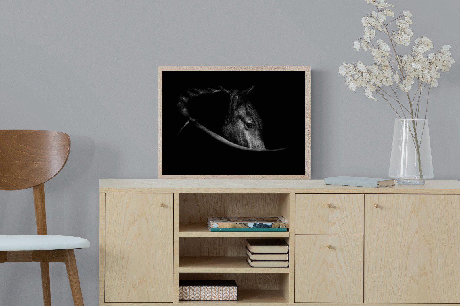 Black Beauty-Wall_Art-60 x 45cm-Mounted Canvas-Wood-Pixalot