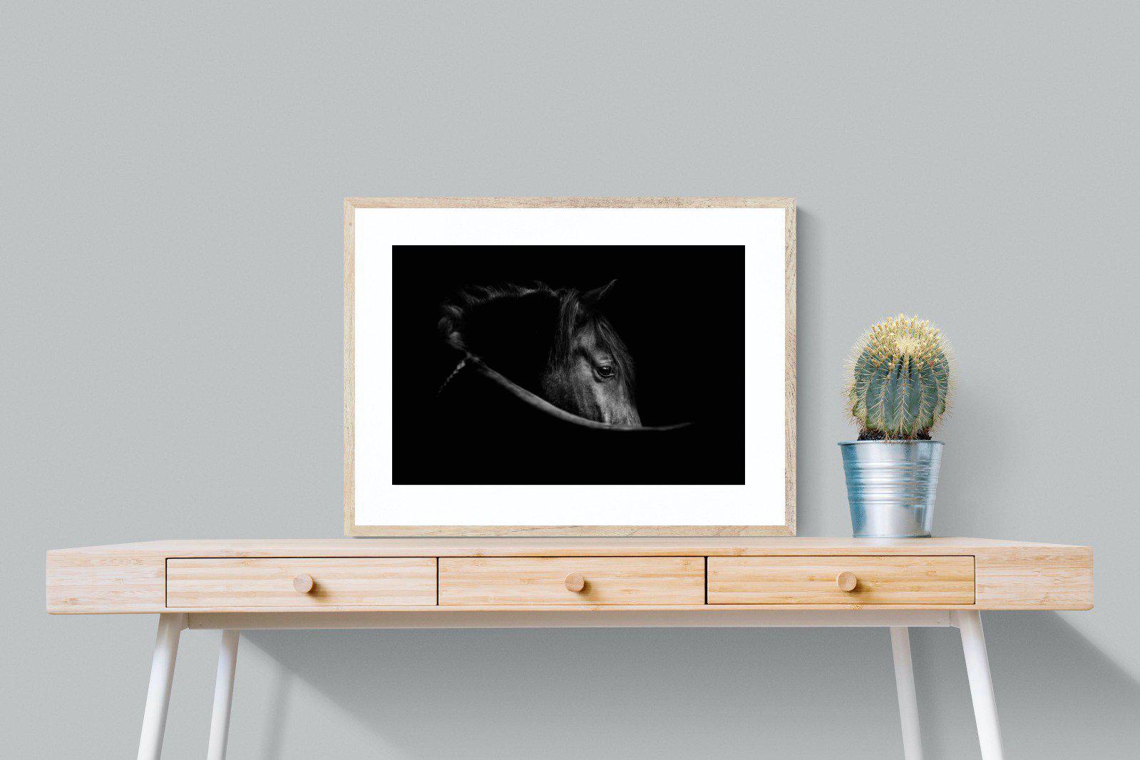 Black Beauty-Wall_Art-80 x 60cm-Framed Print-Wood-Pixalot