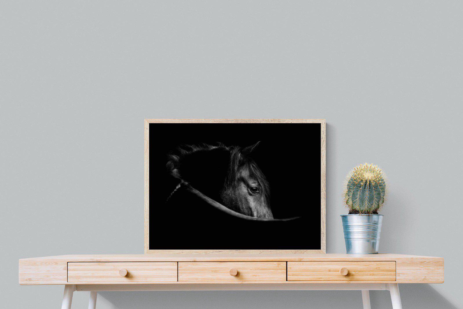 Black Beauty-Wall_Art-80 x 60cm-Mounted Canvas-Wood-Pixalot