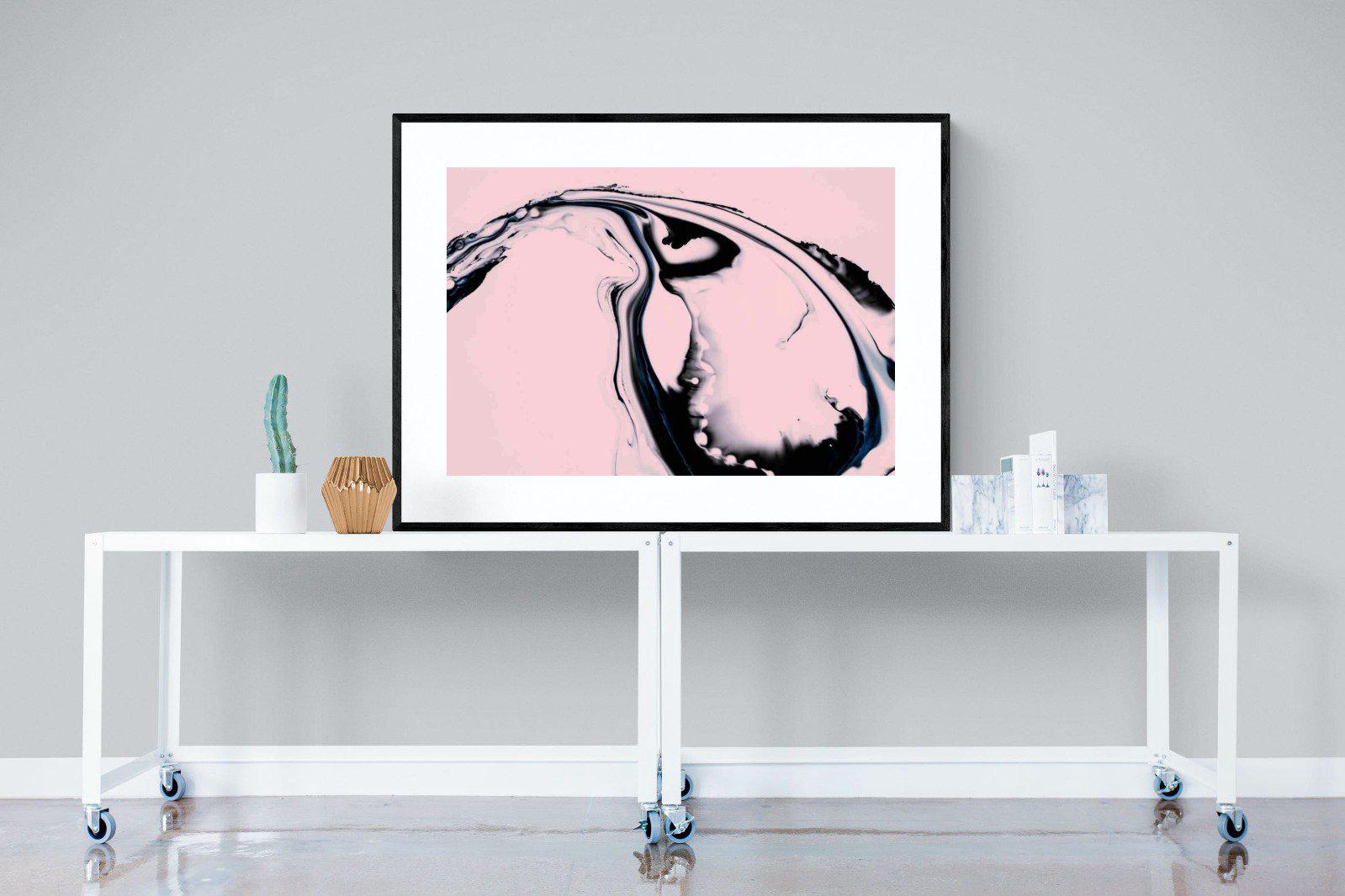 Black Ink-Wall_Art-120 x 90cm-Framed Print-Black-Pixalot