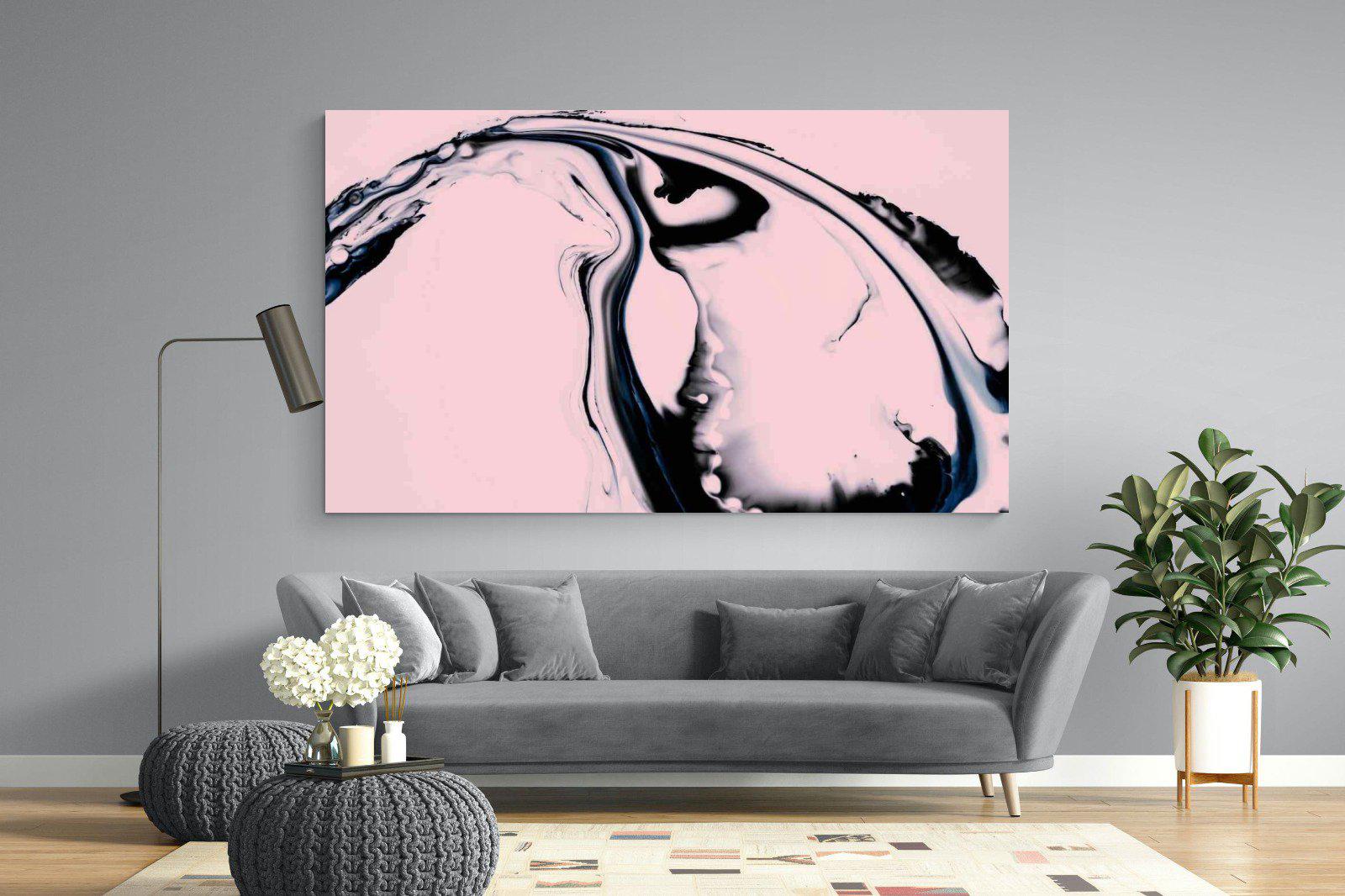 Black Ink-Wall_Art-220 x 130cm-Mounted Canvas-No Frame-Pixalot