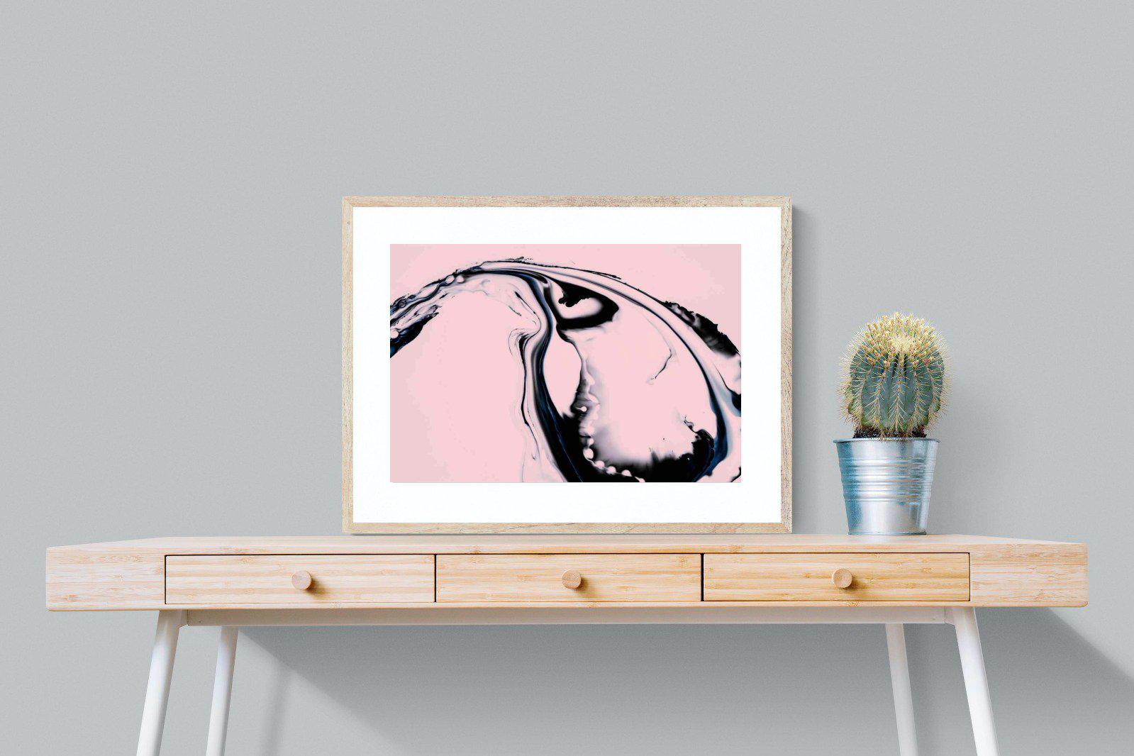 Black Ink-Wall_Art-80 x 60cm-Framed Print-Wood-Pixalot