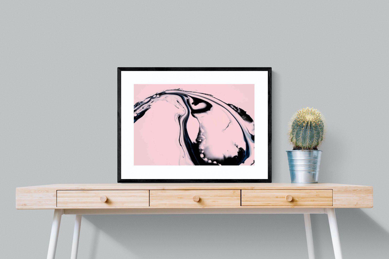 Black Ink-Wall_Art-80 x 60cm-Framed Print-Black-Pixalot