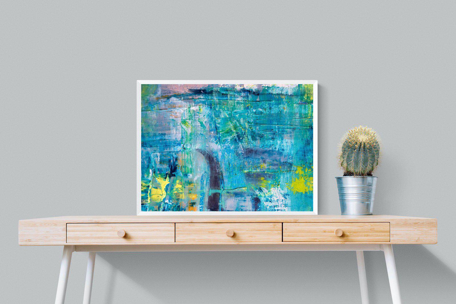 Blueish-Wall_Art-80 x 60cm-Mounted Canvas-White-Pixalot