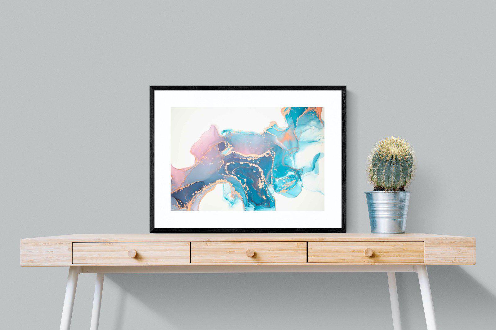 Blush-Wall_Art-80 x 60cm-Framed Print-Black-Pixalot