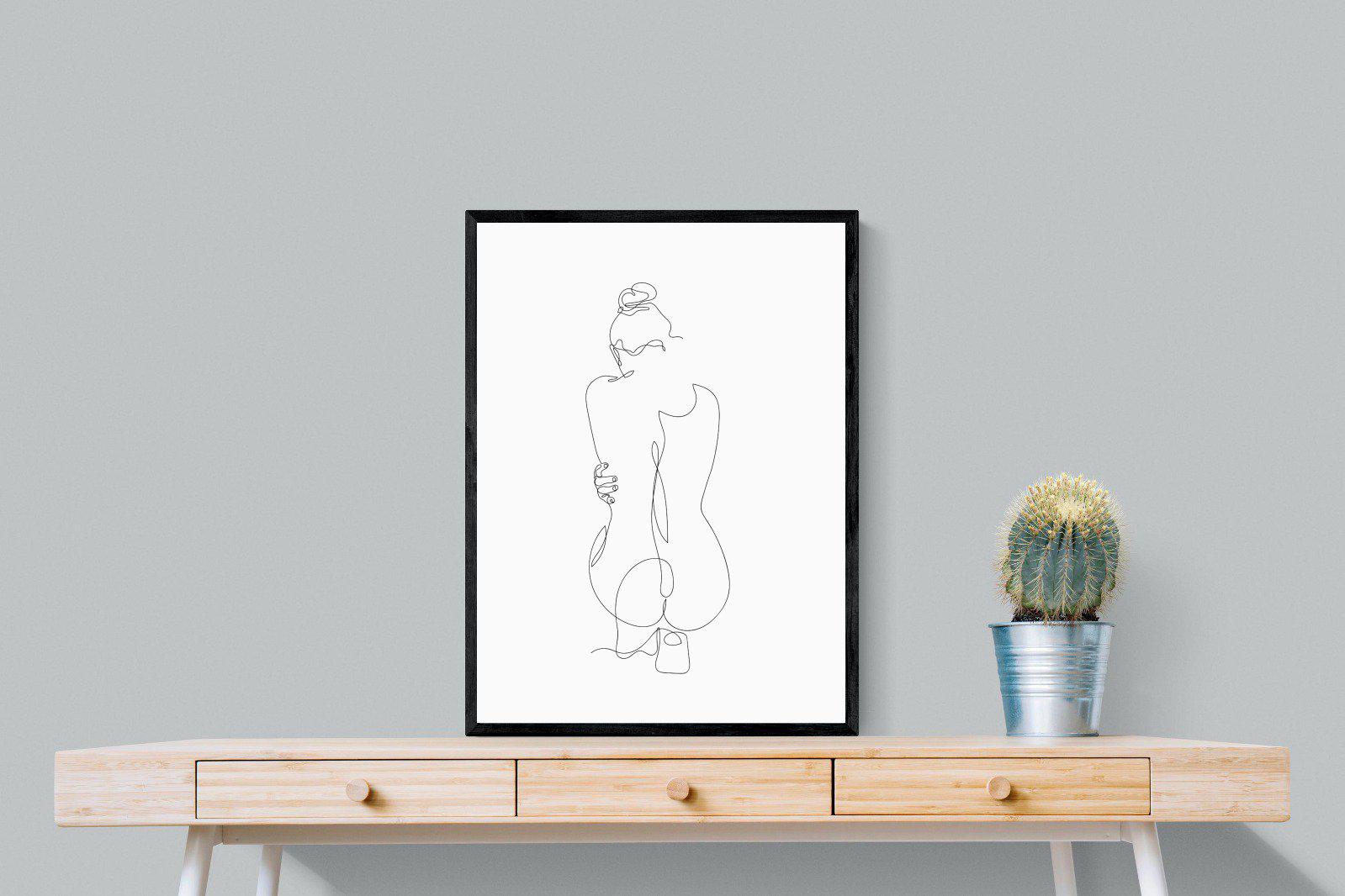 Body-Wall_Art-60 x 80cm-Mounted Canvas-Black-Pixalot