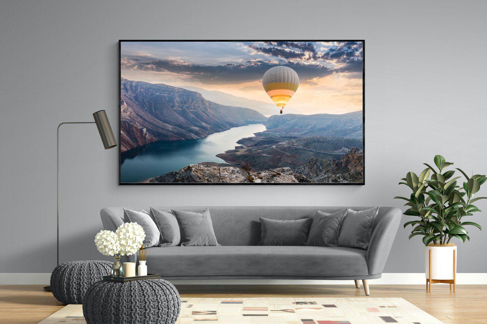 Botan Canyon-Wall_Art-220 x 130cm-Mounted Canvas-Black-Pixalot