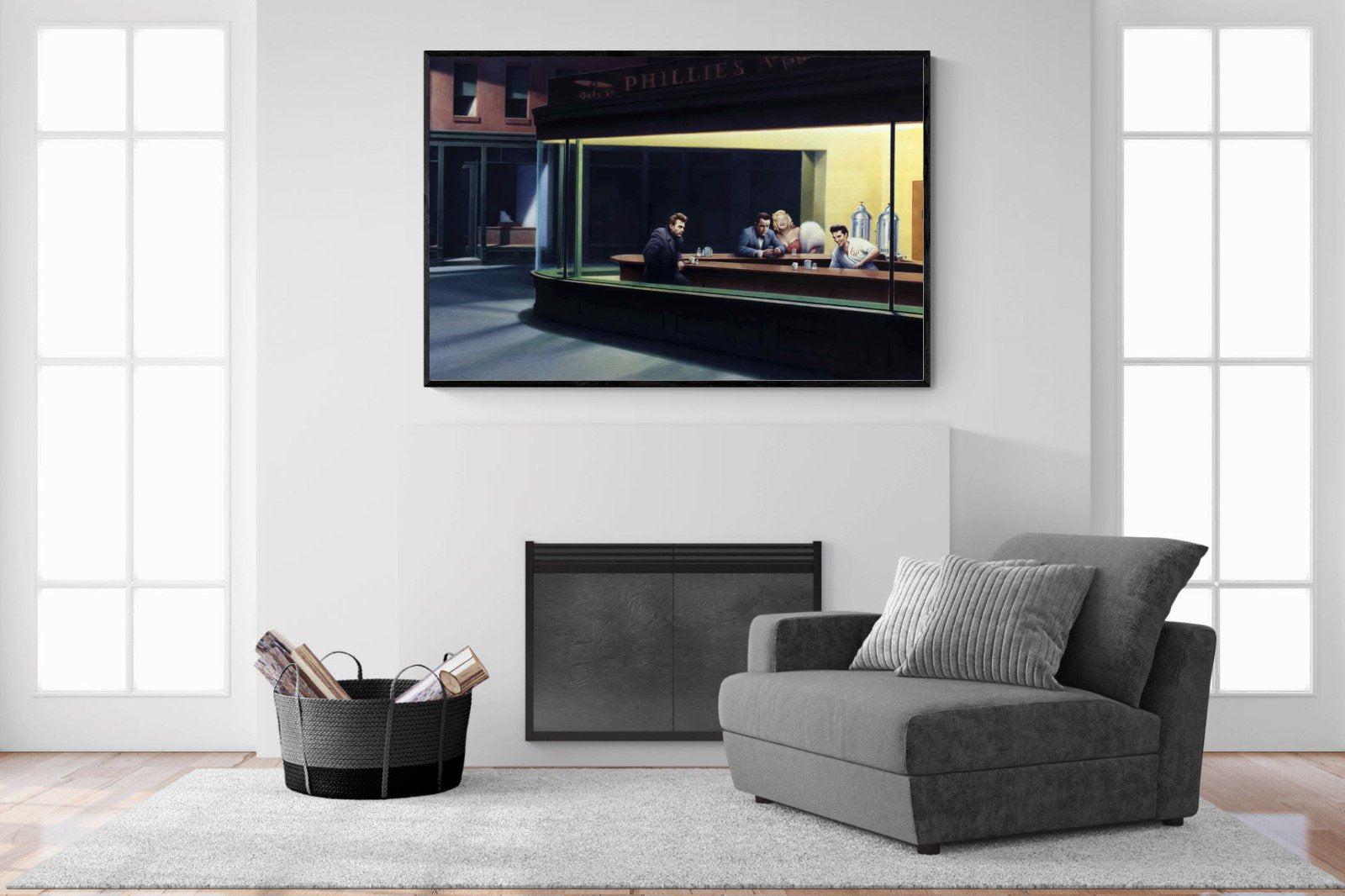 Boulevard of Broken Dreams-Wall_Art-150 x 100cm-Mounted Canvas-Black-Pixalot