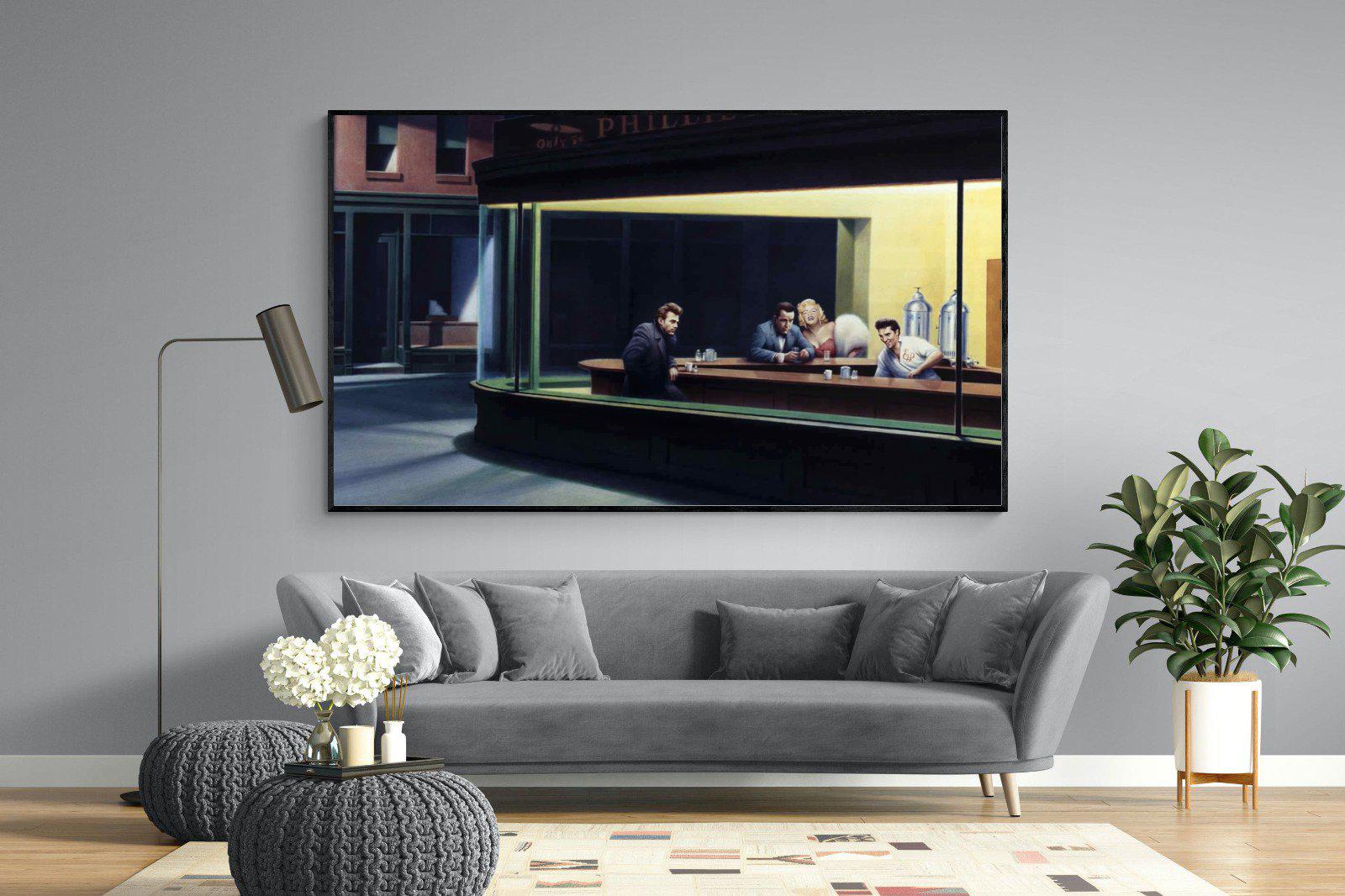 Boulevard of Broken Dreams-Wall_Art-220 x 130cm-Mounted Canvas-Black-Pixalot