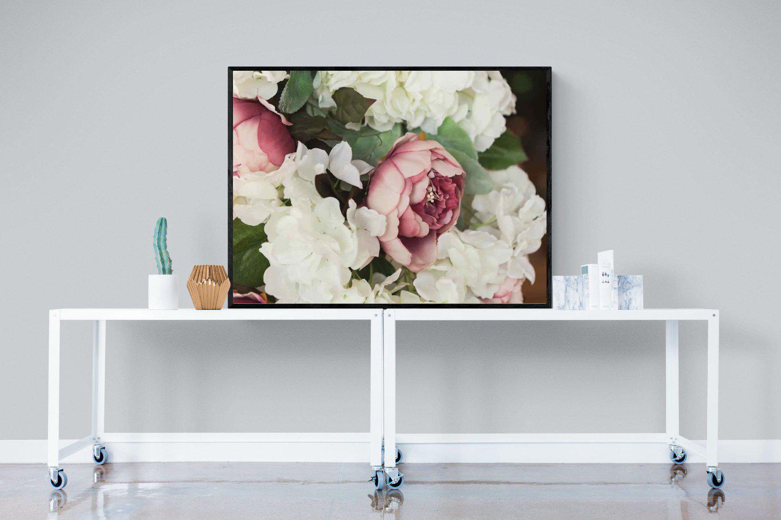 Bouquet-Wall_Art-120 x 90cm-Mounted Canvas-Black-Pixalot