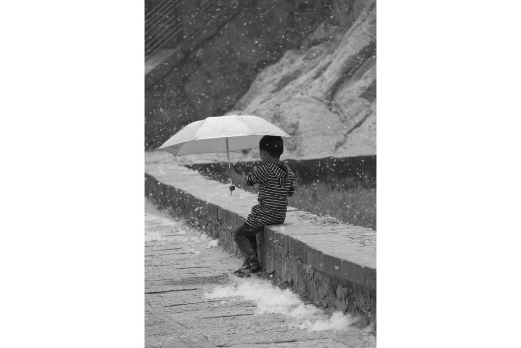 Boy & Brolly-Wall_Art-Pixalot