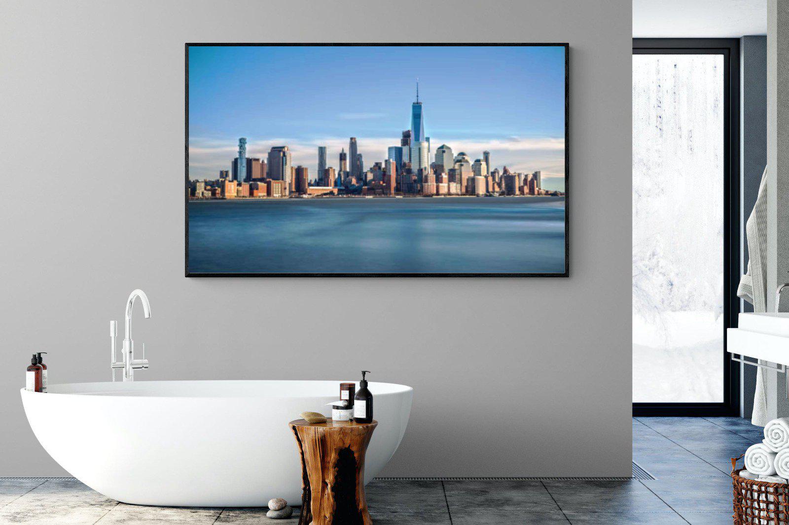 Brooklyn-Wall_Art-180 x 110cm-Mounted Canvas-Black-Pixalot