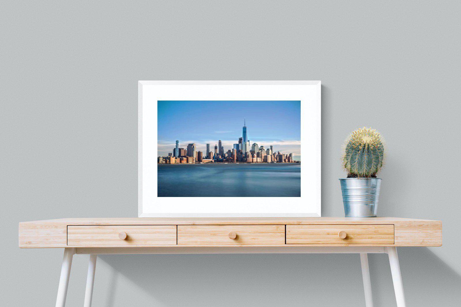 Brooklyn-Wall_Art-80 x 60cm-Framed Print-White-Pixalot