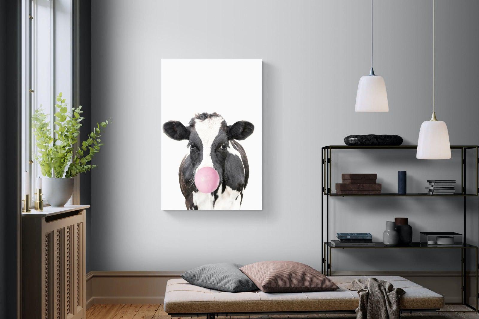 Bubblegum Cow-Wall_Art-Pixalot