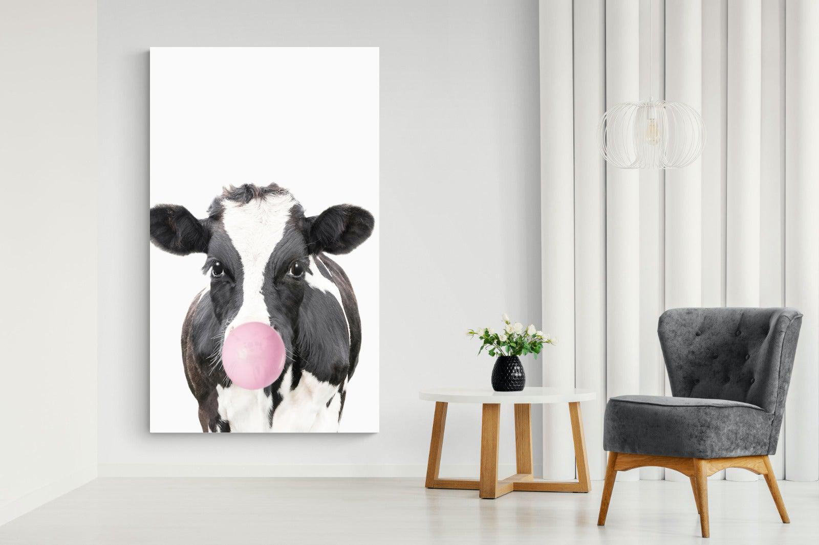 Bubblegum Cow-Wall_Art-Pixalot