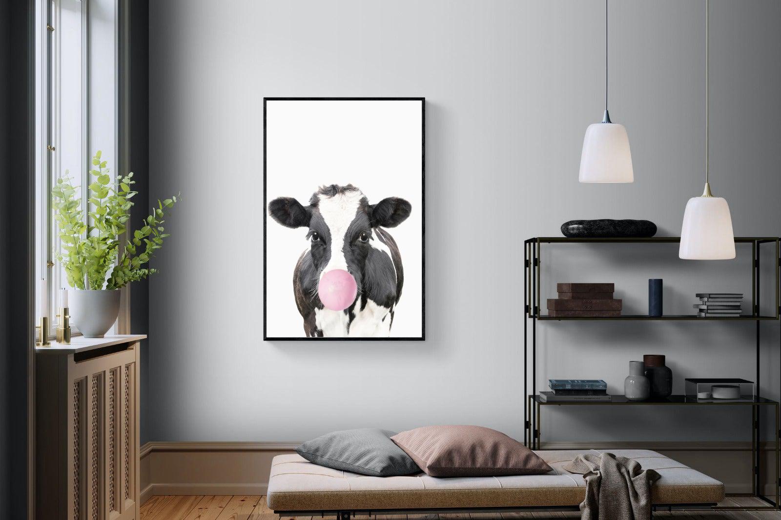 Bubblegum Cow-Wall_Art-Pixalot