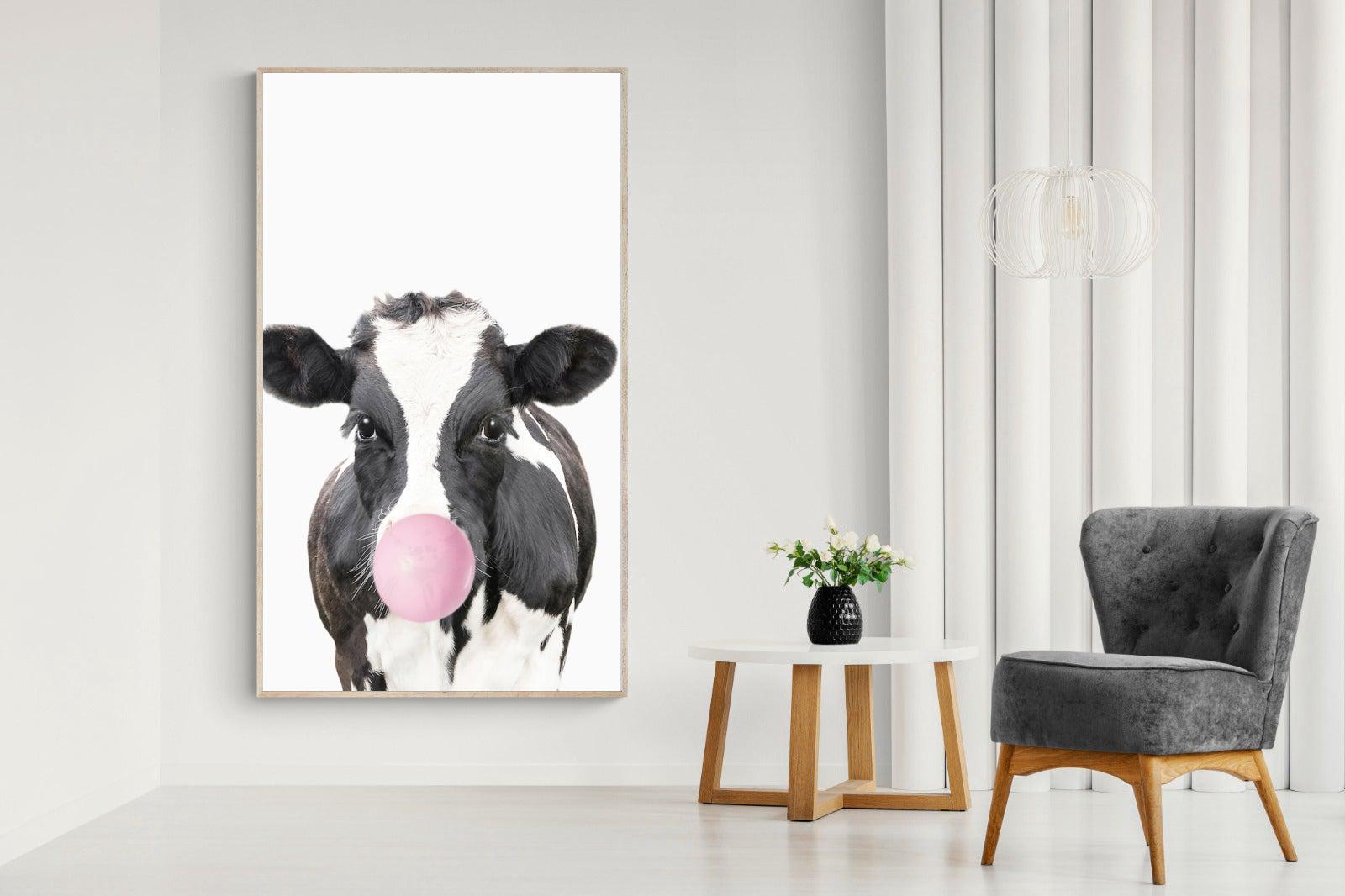 Bubblegum Cow-Wall_Art-Pixalot