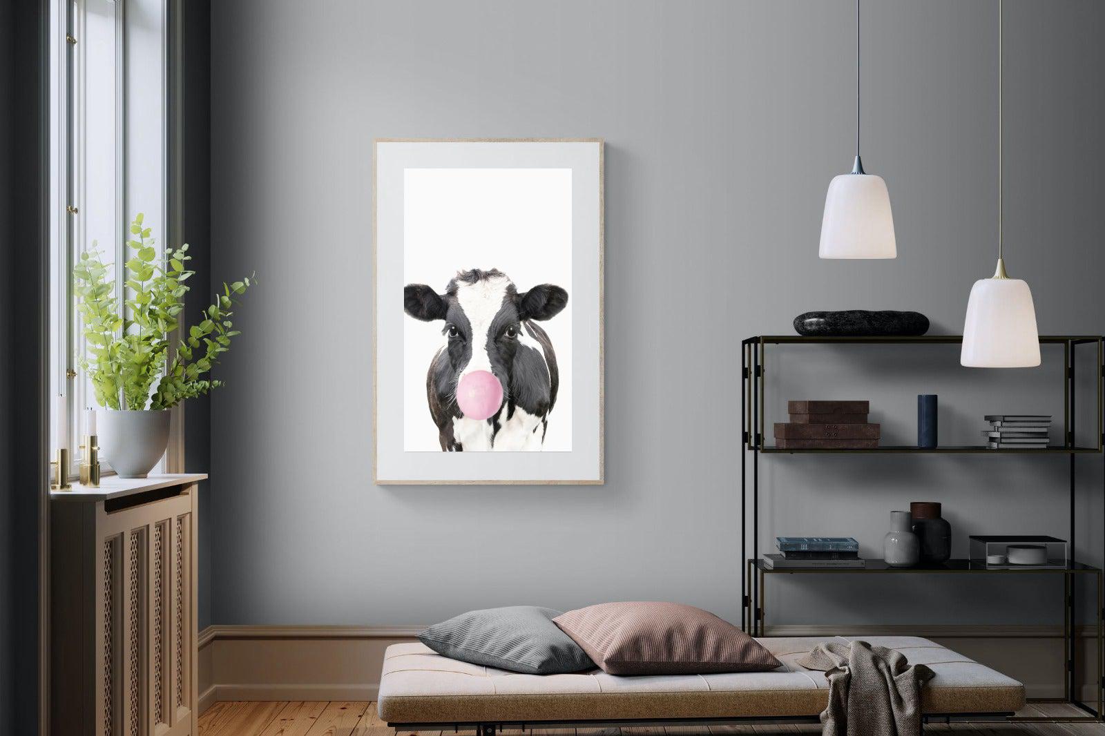 Bubblegum Cow-Wall_Art-Pixalot