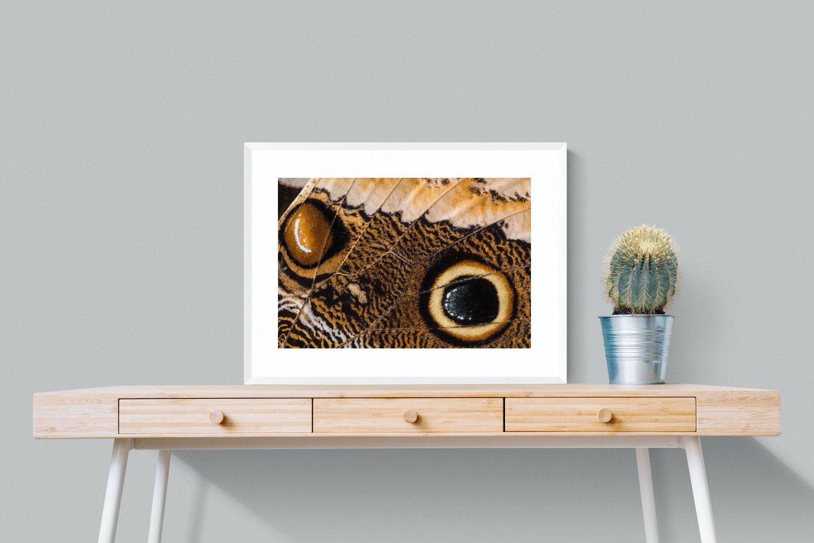 Butterly Wings-Wall_Art-80 x 60cm-Framed Print-White-Pixalot