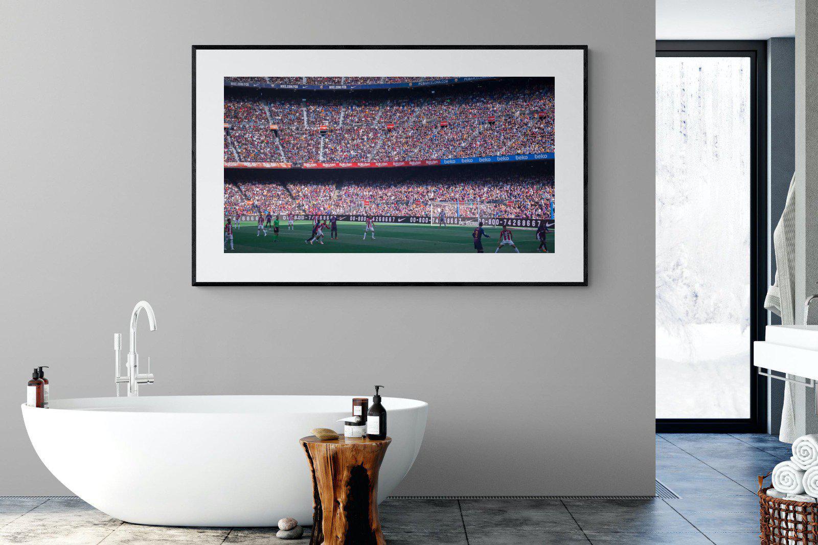 Camp Nou-Wall_Art-180 x 110cm-Framed Print-Black-Pixalot