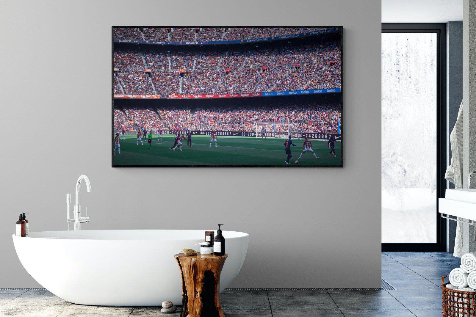 Camp Nou-Wall_Art-180 x 110cm-Mounted Canvas-Black-Pixalot