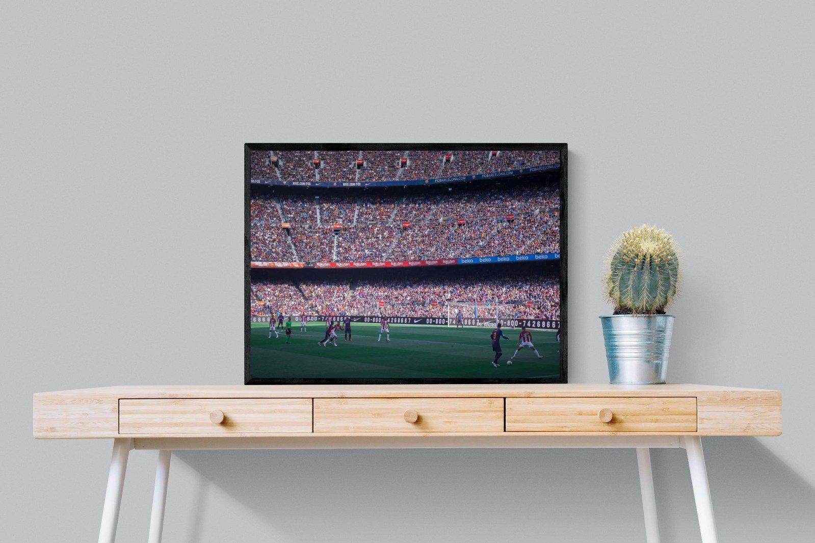 Camp Nou-Wall_Art-80 x 60cm-Mounted Canvas-Black-Pixalot