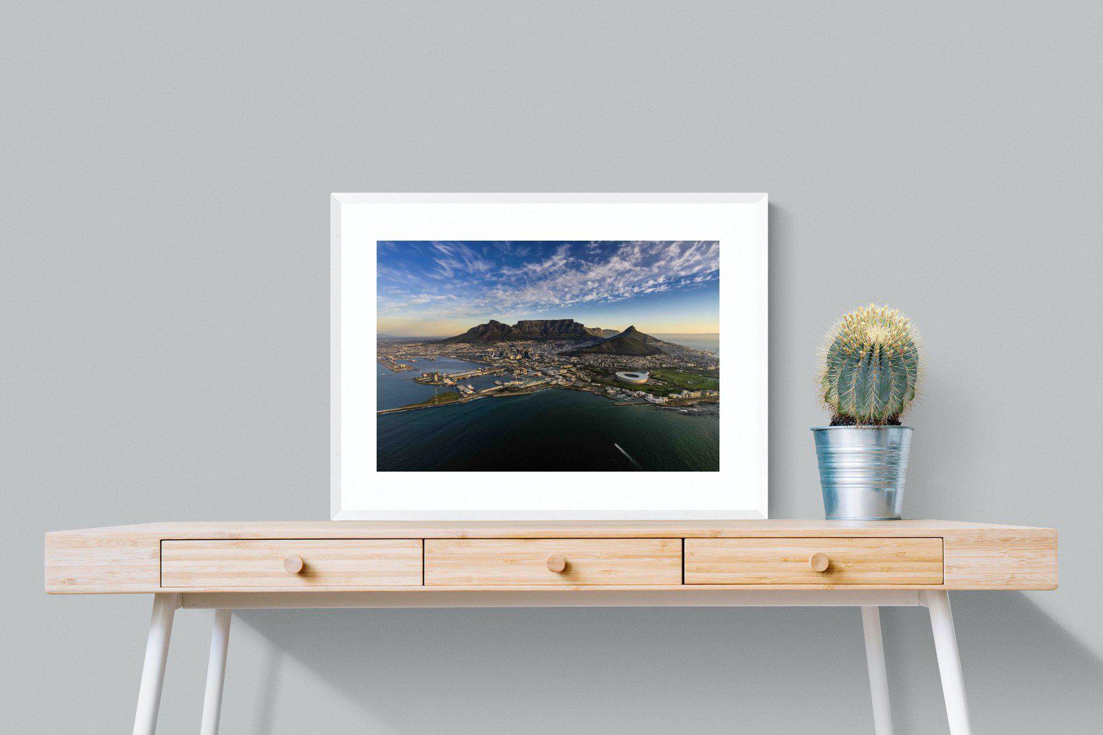 Cape Town-Wall_Art-80 x 60cm-Framed Print-White-Pixalot