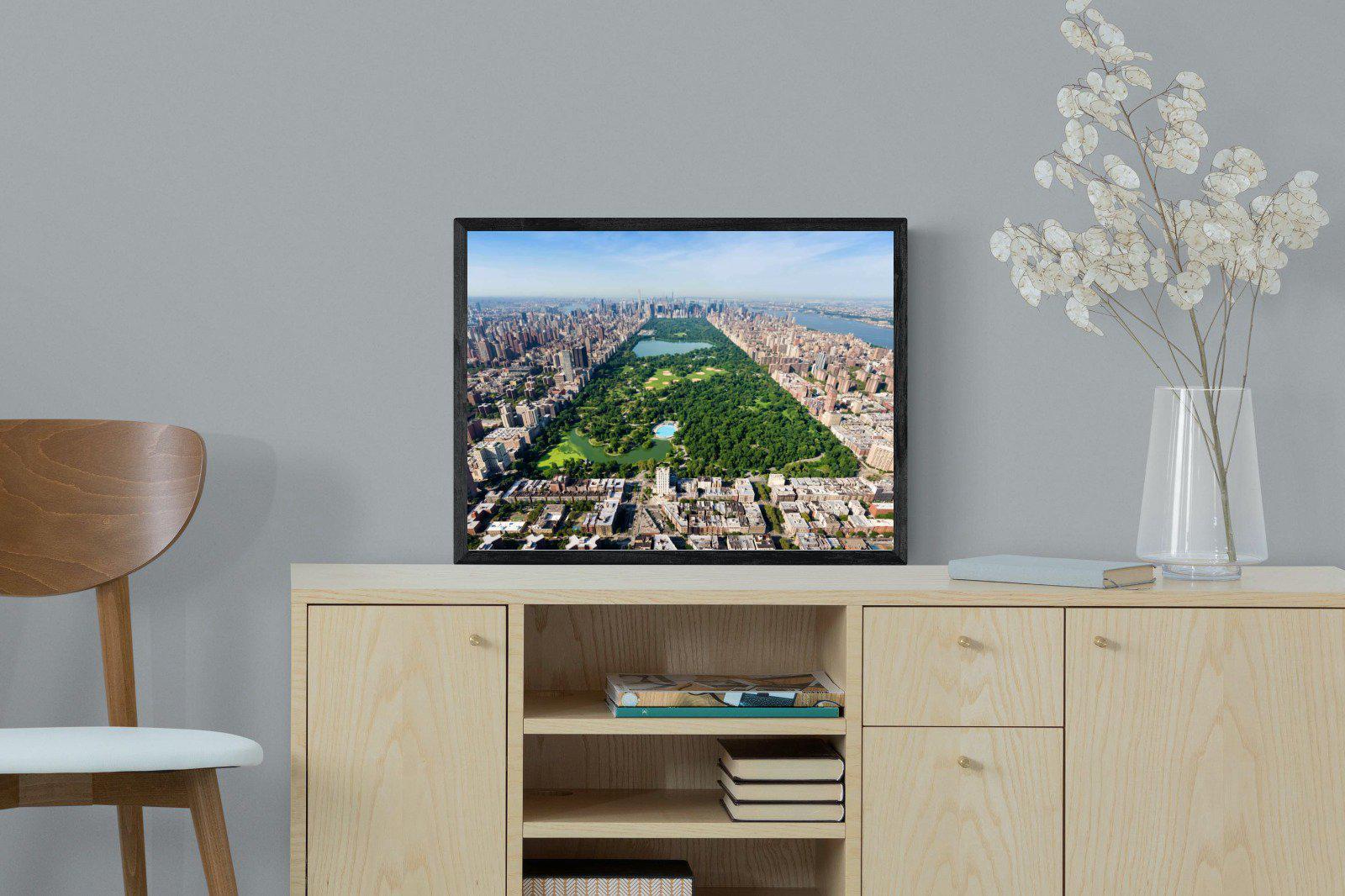 Central Park-Wall_Art-60 x 45cm-Mounted Canvas-Black-Pixalot