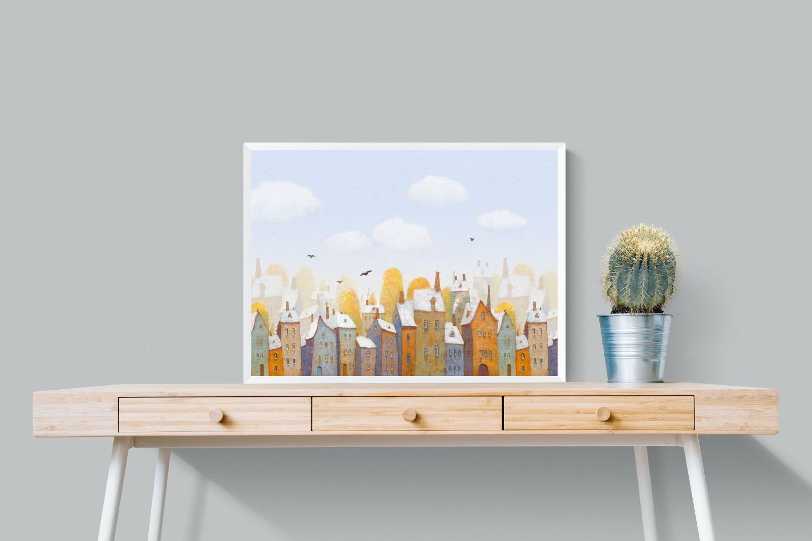 Chimneys-Wall_Art-80 x 60cm-Mounted Canvas-White-Pixalot