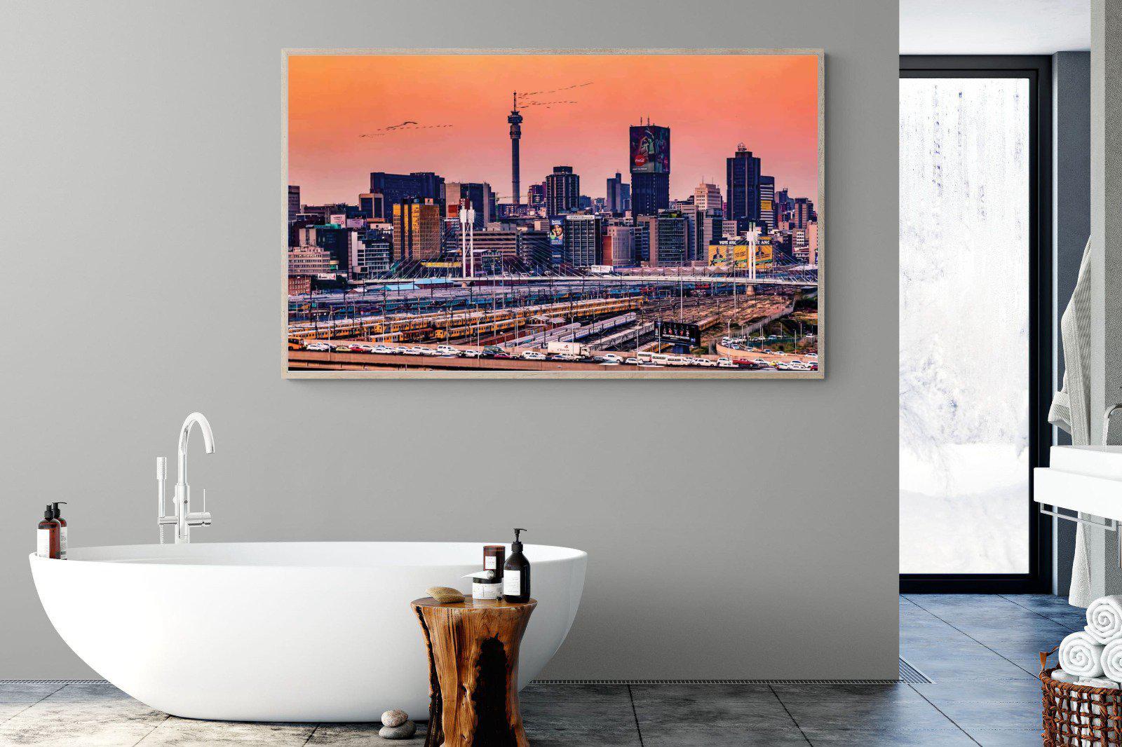 City of Gold-Wall_Art-180 x 110cm-Mounted Canvas-Wood-Pixalot