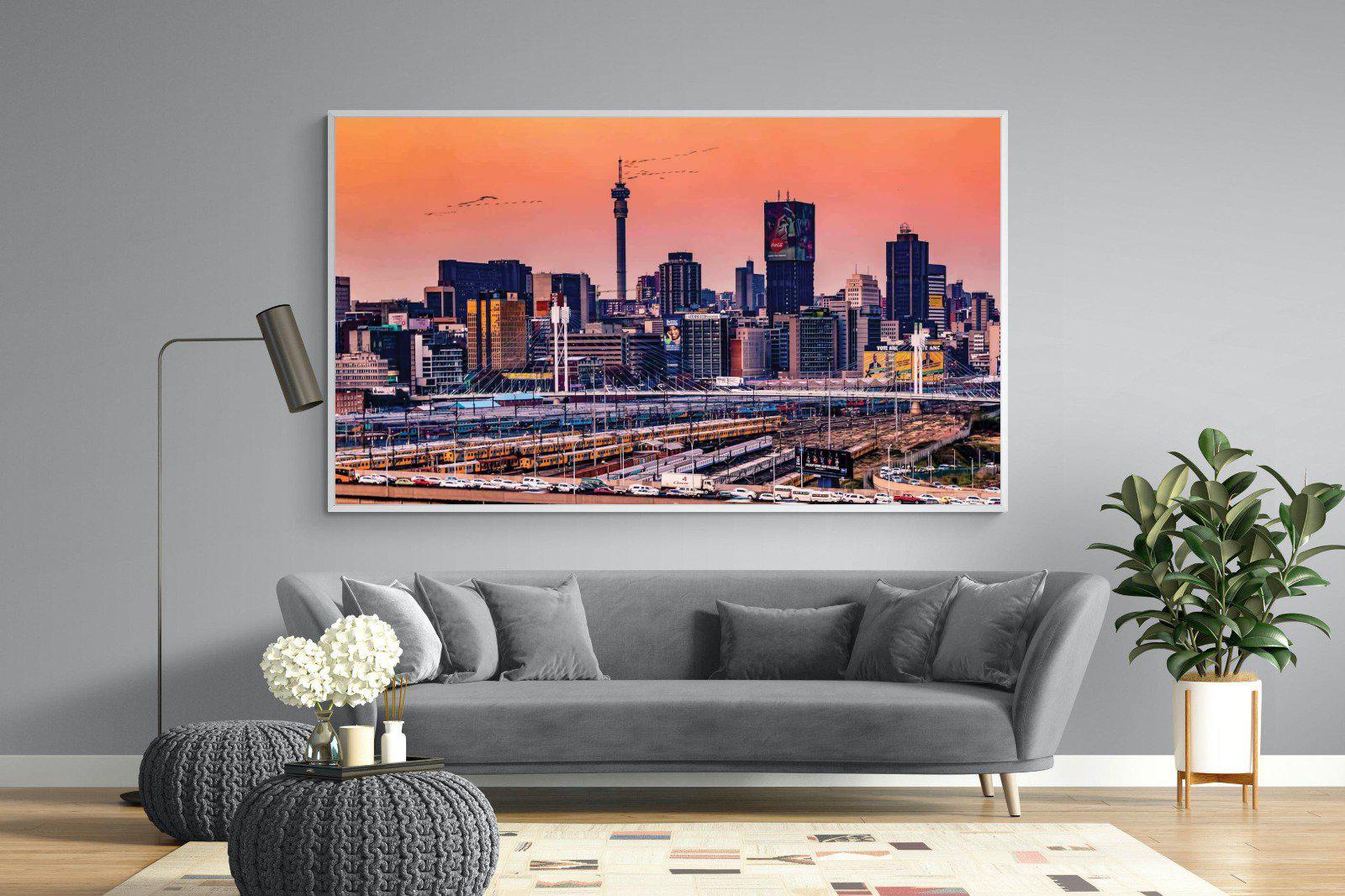 City of Gold-Wall_Art-220 x 130cm-Mounted Canvas-White-Pixalot