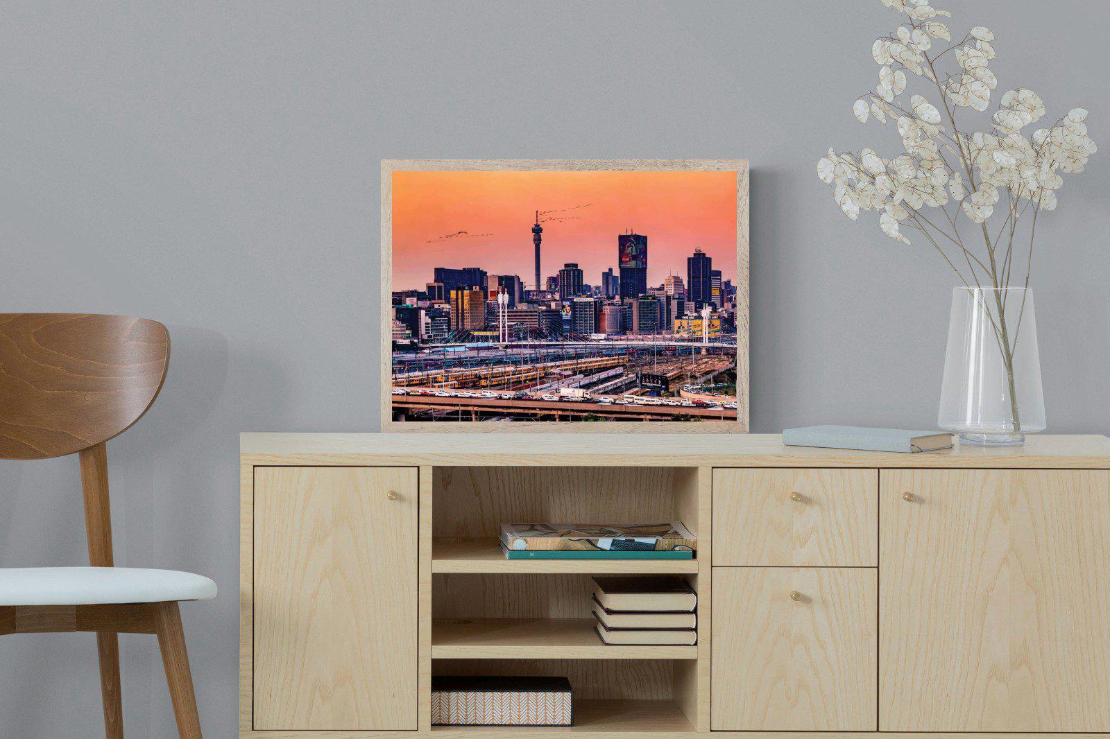 City of Gold-Wall_Art-60 x 45cm-Mounted Canvas-Wood-Pixalot