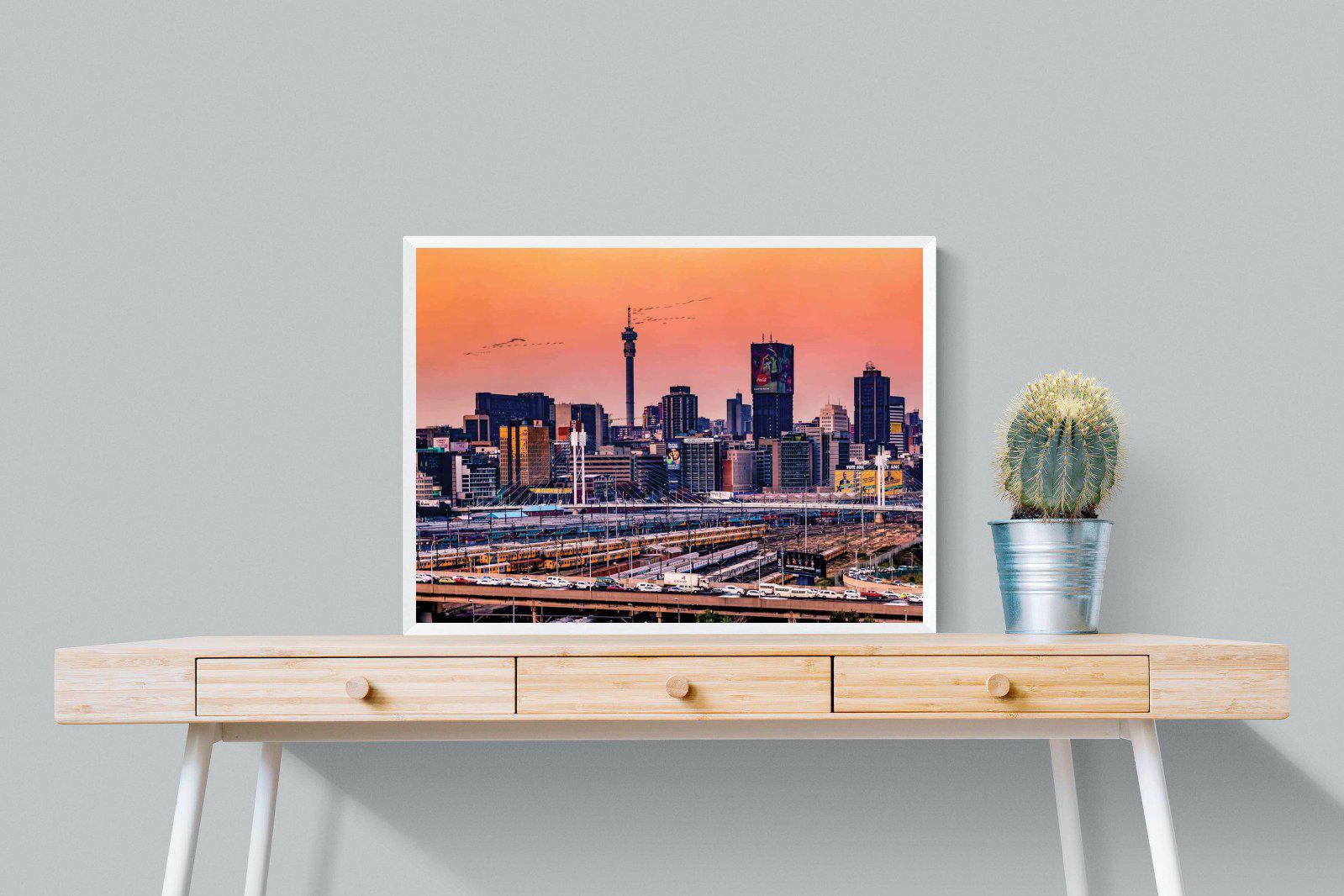 City of Gold-Wall_Art-80 x 60cm-Mounted Canvas-White-Pixalot