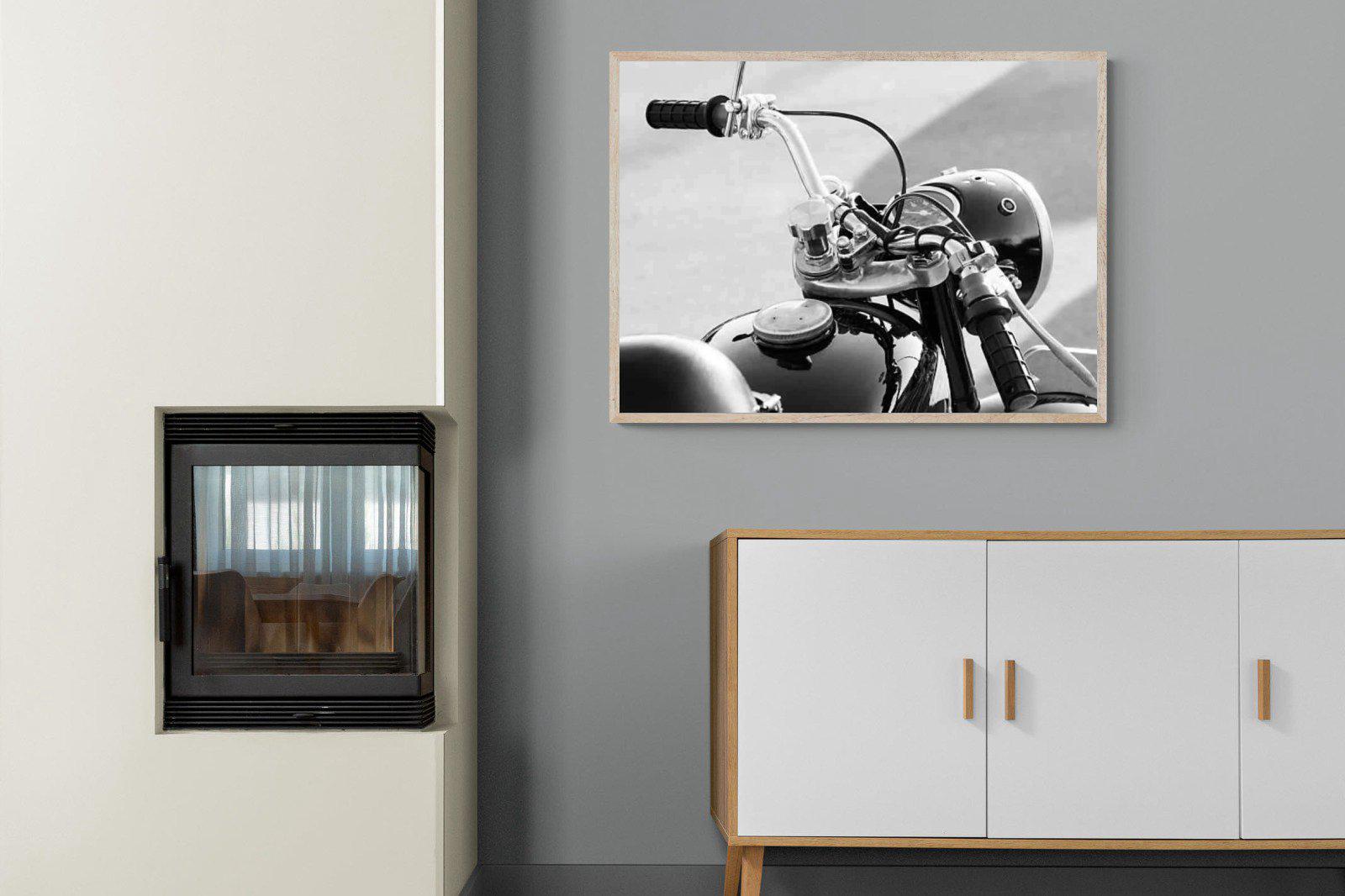 Classic Bike-Wall_Art-100 x 75cm-Mounted Canvas-Wood-Pixalot