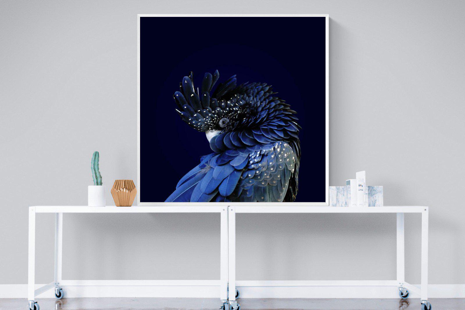 Cockatoo-Wall_Art-120 x 120cm-Mounted Canvas-White-Pixalot