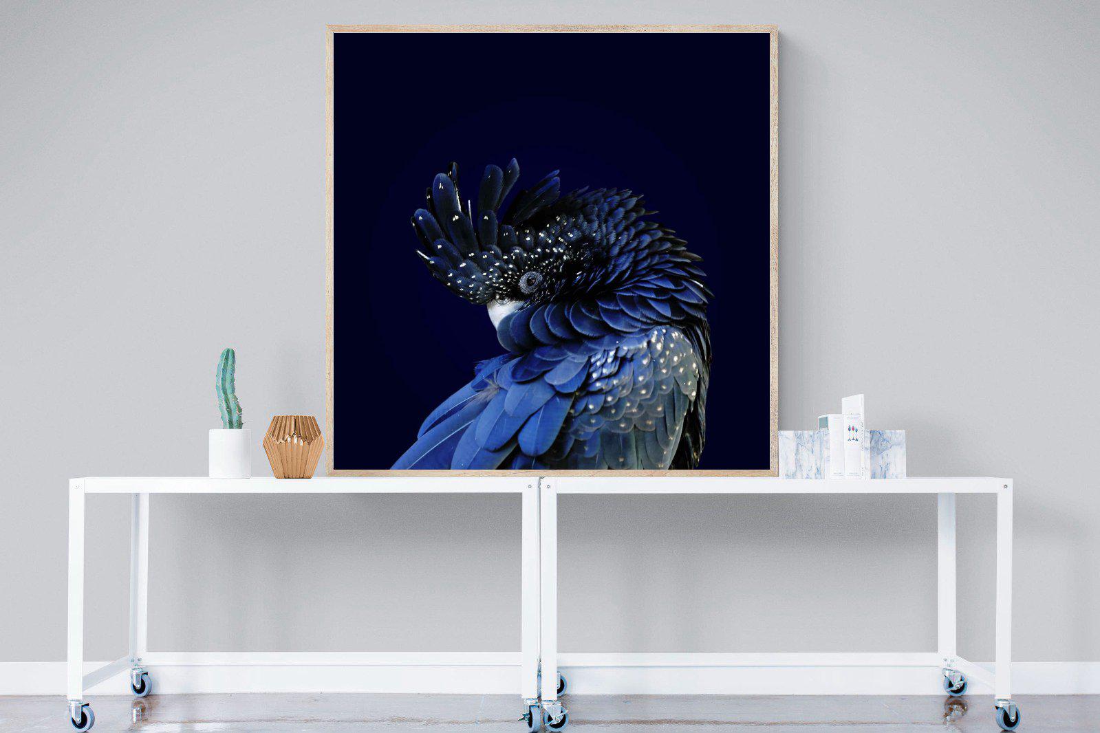 Cockatoo-Wall_Art-120 x 120cm-Mounted Canvas-Wood-Pixalot